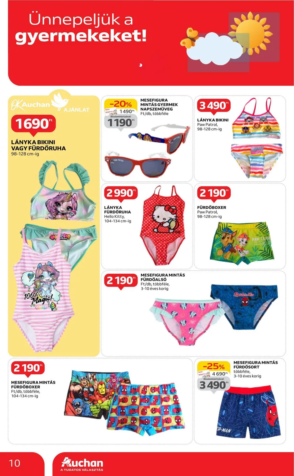 Auchan akciós újság Hipermarket gyereknap 05.16–05.29 – 10. oldal