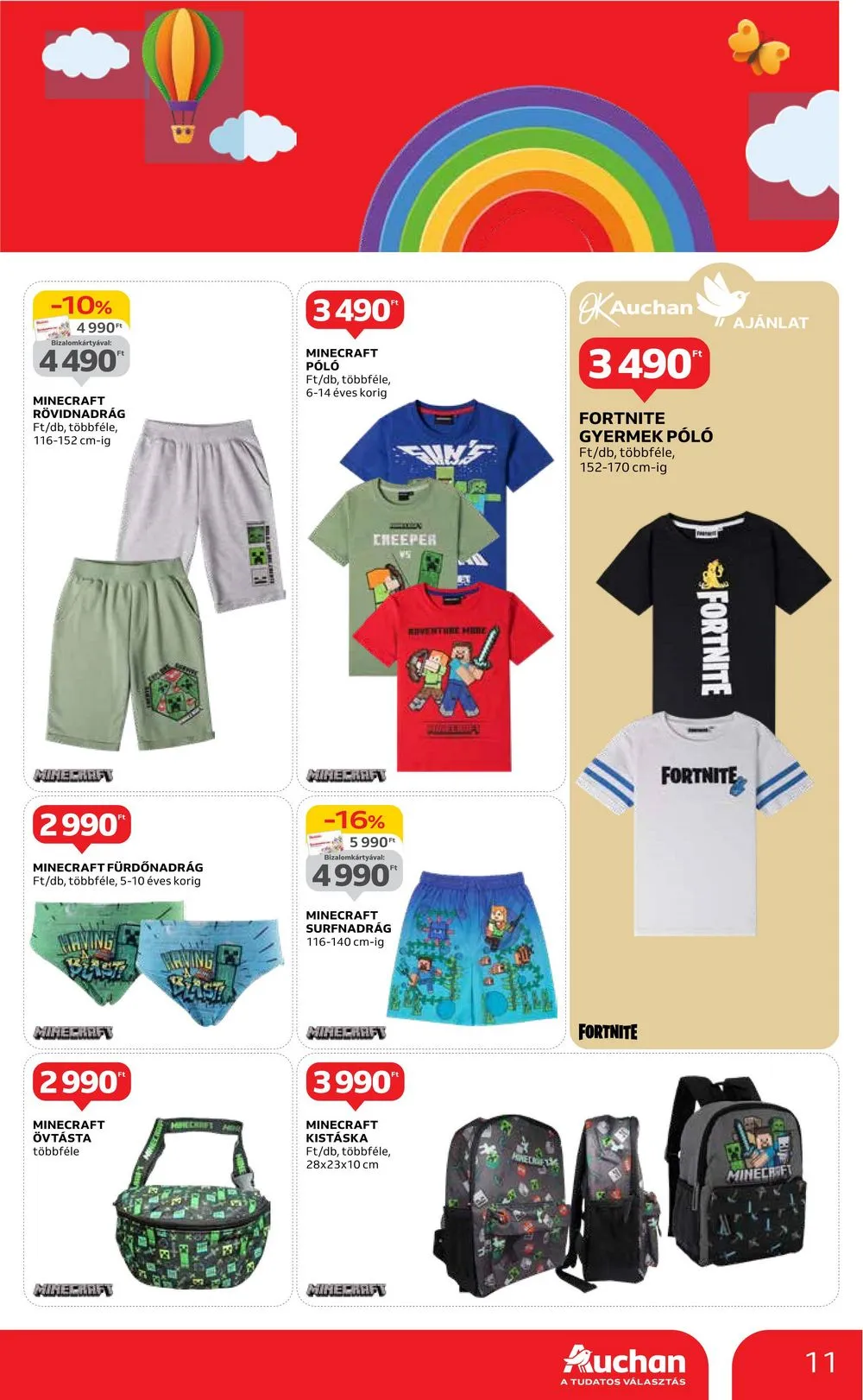 Auchan akciós újság Hipermarket gyereknap 05.16–05.29 – 11. oldal