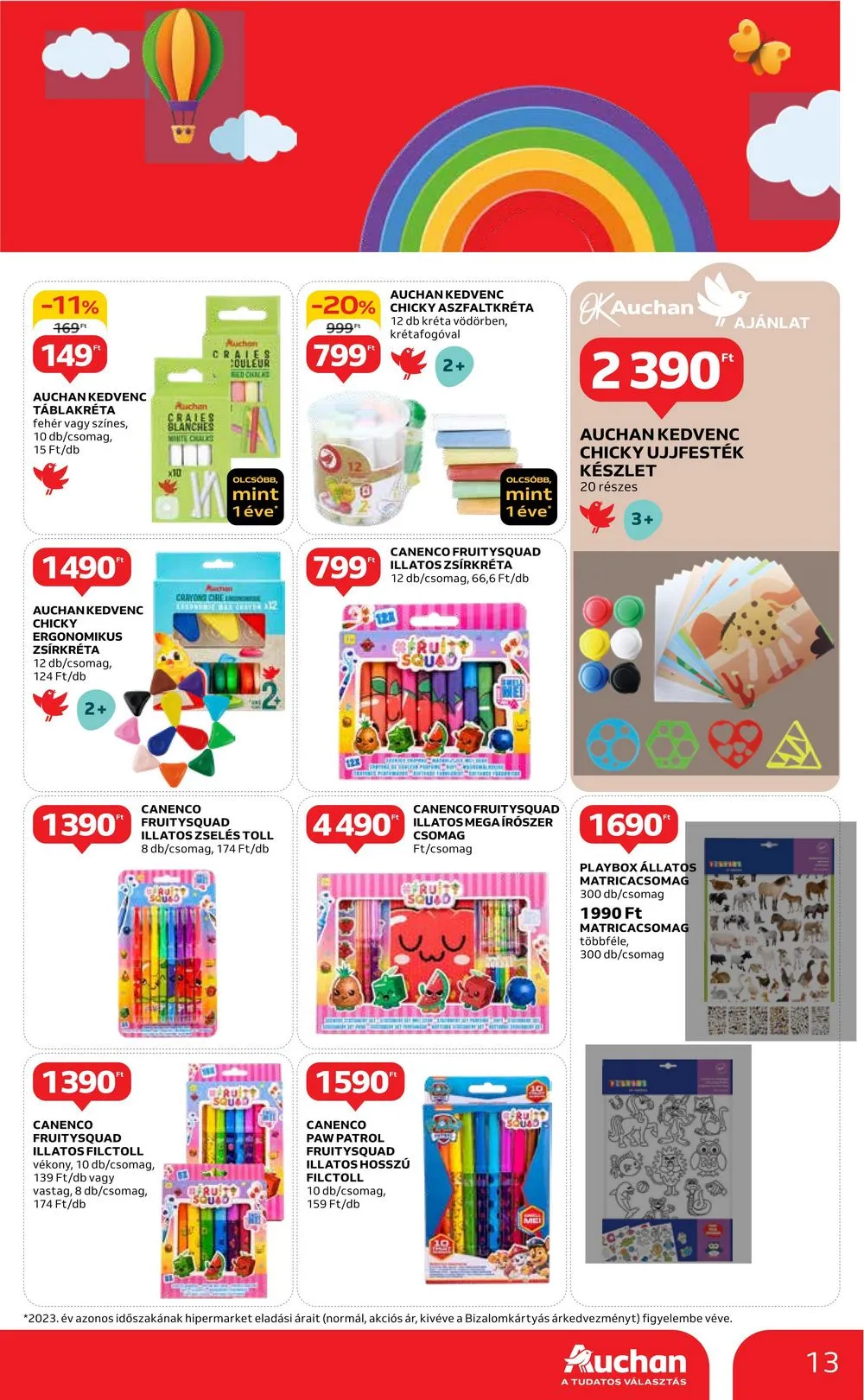 Auchan akciós újság Hipermarket gyereknap 05.16–05.29 – 13. oldal
