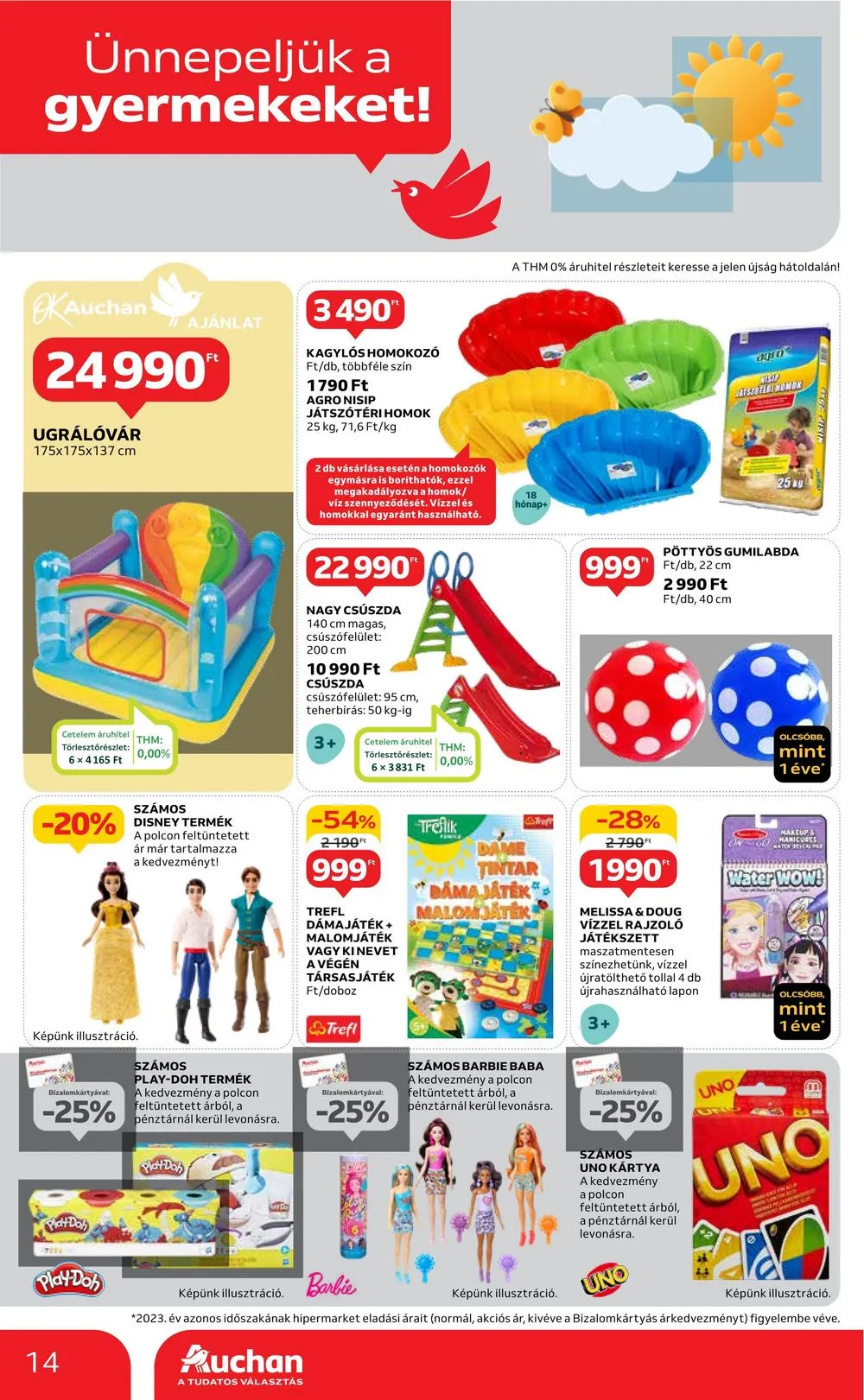 Auchan akciós újság Hipermarket gyereknap 05.16–05.29 – 14. oldal