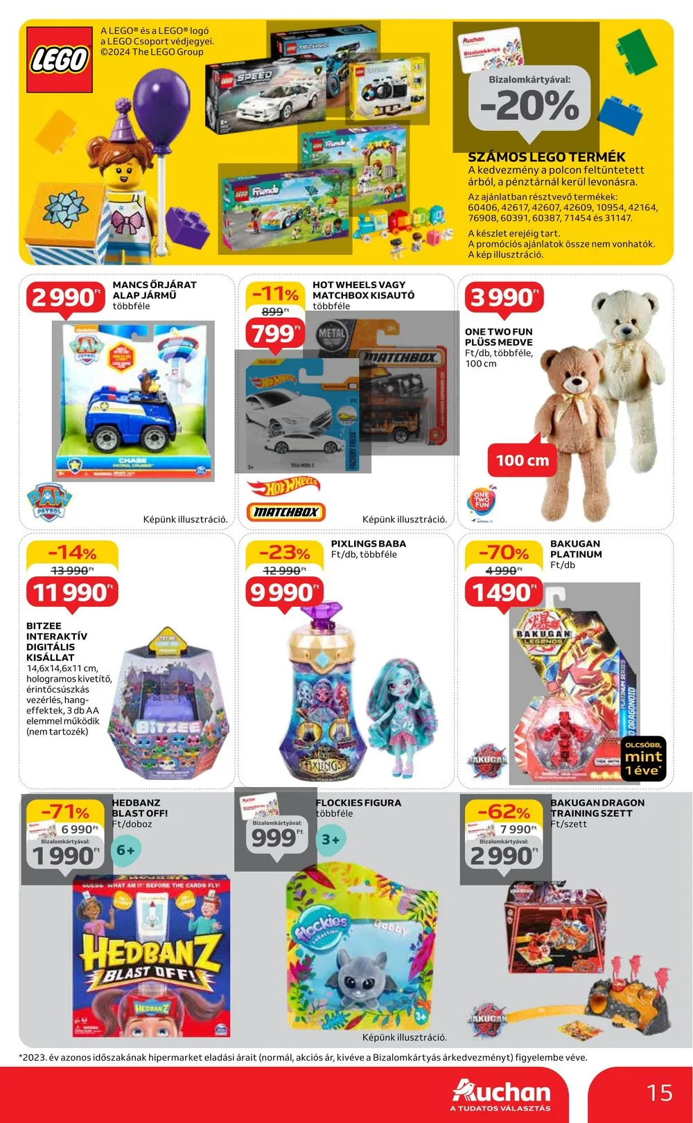 Auchan akciós újság Hipermarket gyereknap 05.16–05.29 – 15. oldal