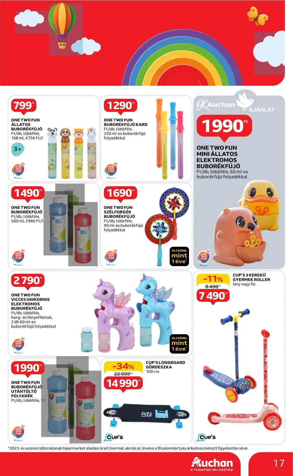 Auchan akciós újság Hipermarket gyereknap 05.16–05.29 – 17. oldal