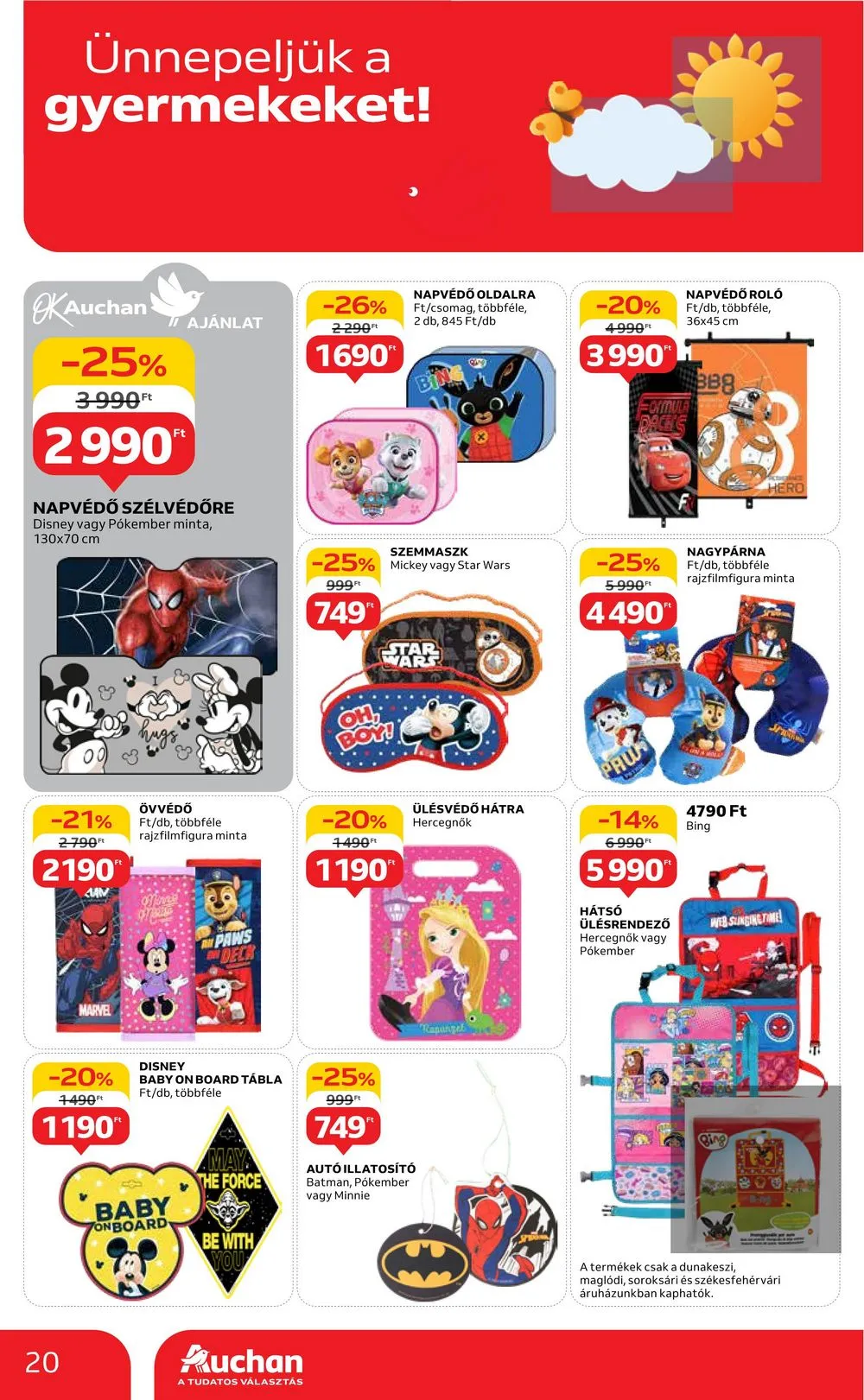 Auchan akciós újság Hipermarket gyereknap 05.16–05.29 – 20. oldal