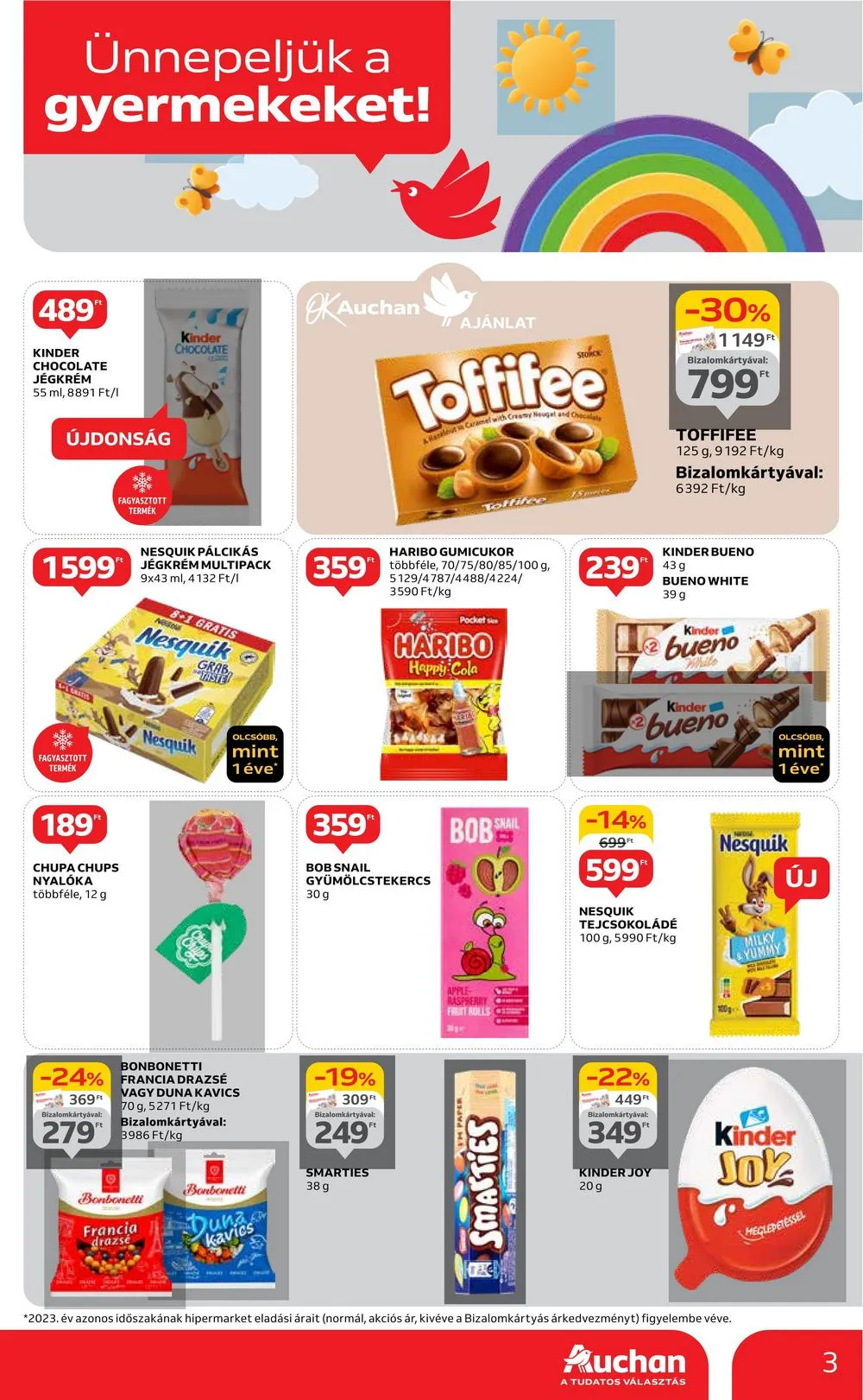 Auchan akciós újság Hipermarket gyereknap 05.16–05.29 – 3. oldal