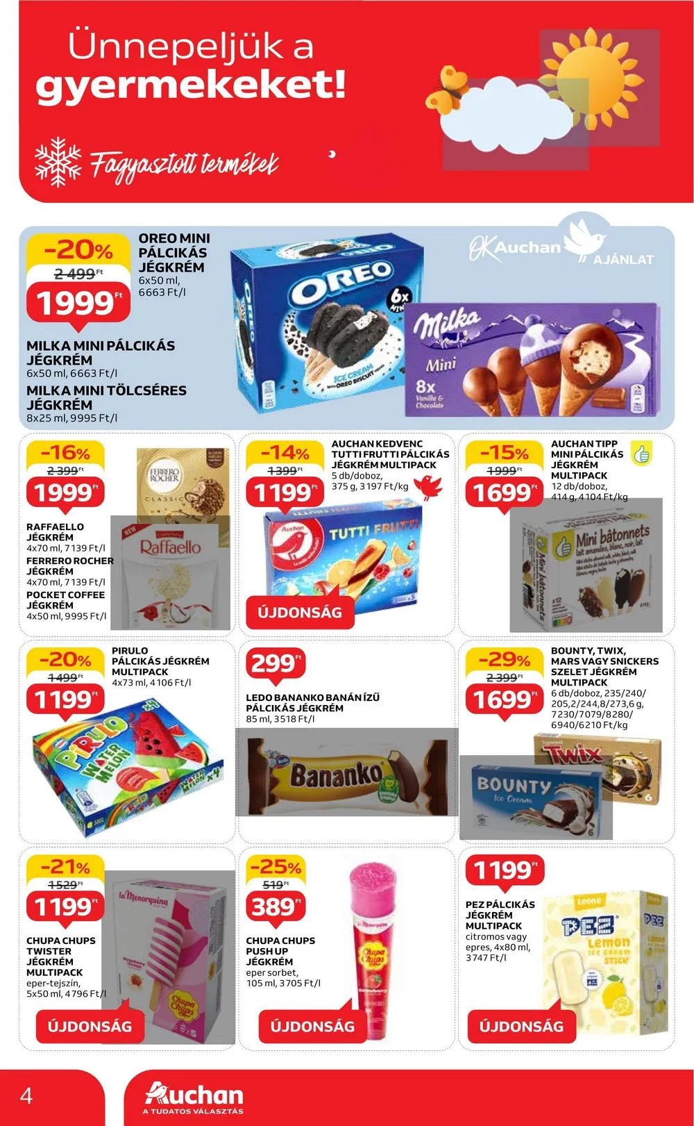 Auchan akciós újság Hipermarket gyereknap 05.16–05.29 – 4. oldal