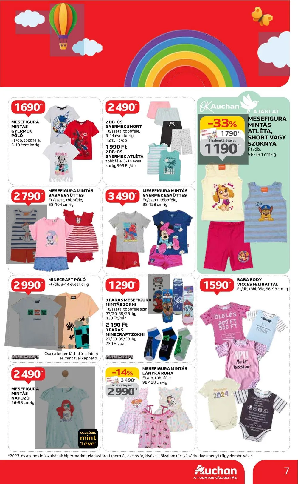 Auchan akciós újság Hipermarket gyereknap 05.16–05.29 – 7. oldal