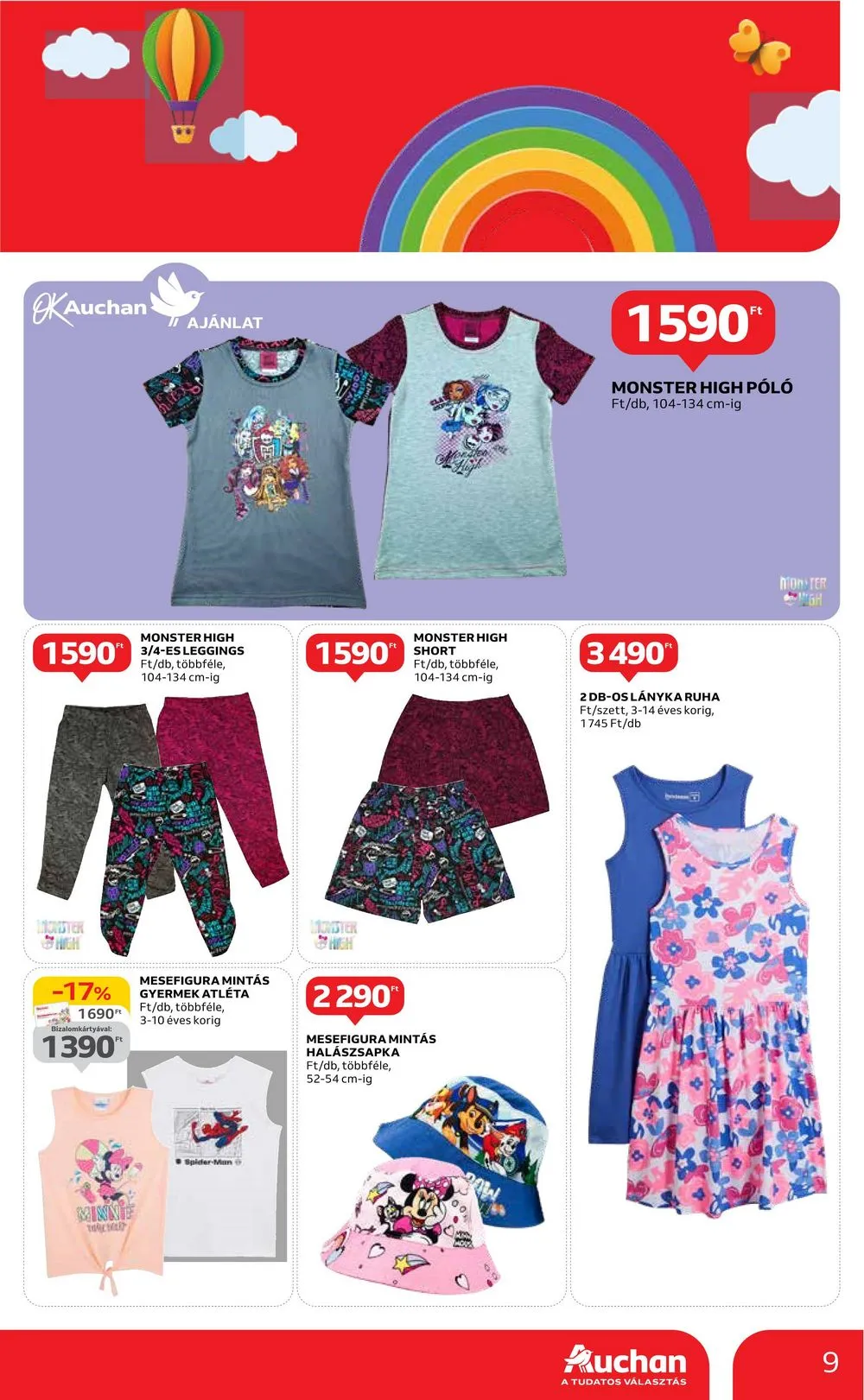 Auchan akciós újság Hipermarket gyereknap 05.16–05.29 – 9. oldal