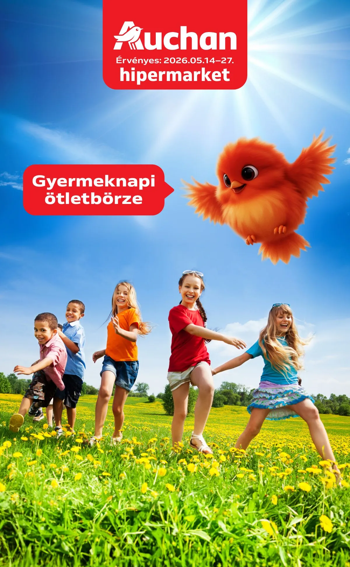 Auchan akciós újság Hipermarket Gyereknap 05.14–05.27