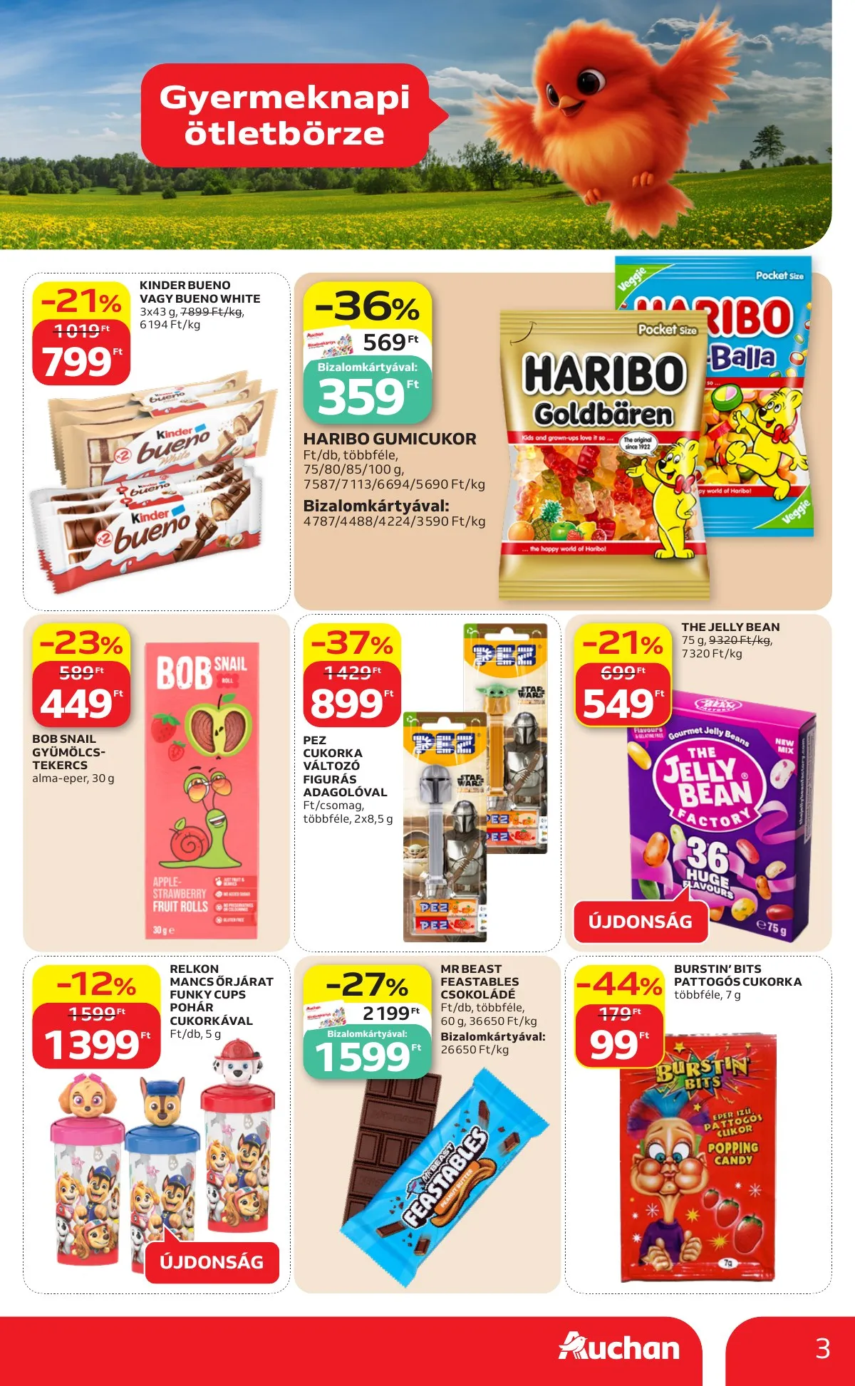Auchan akciós újság Hipermarket Gyereknap 05.14–05.27 – 3. oldal