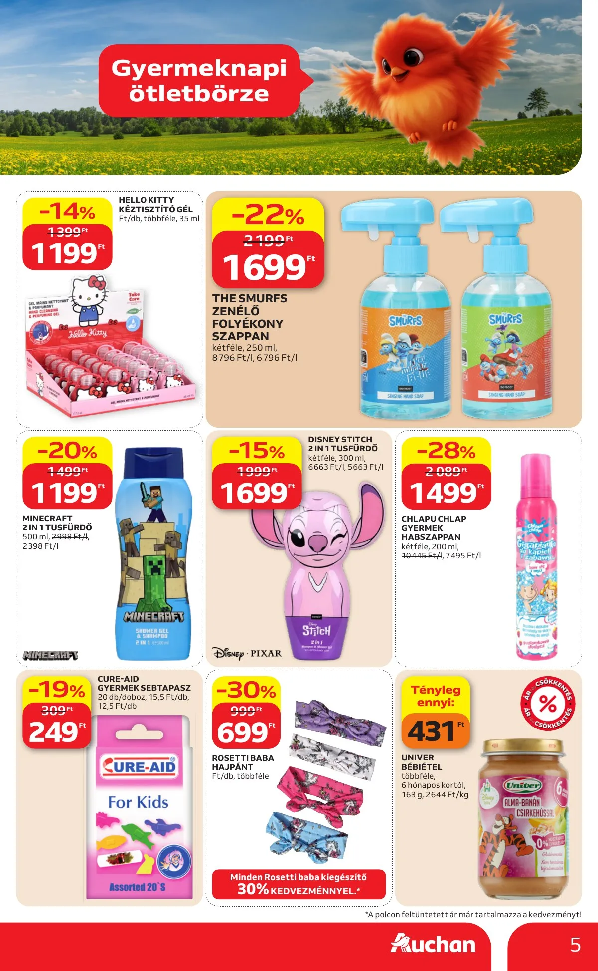 Auchan akciós újság Hipermarket Gyereknap 05.14–05.27 – 5. oldal