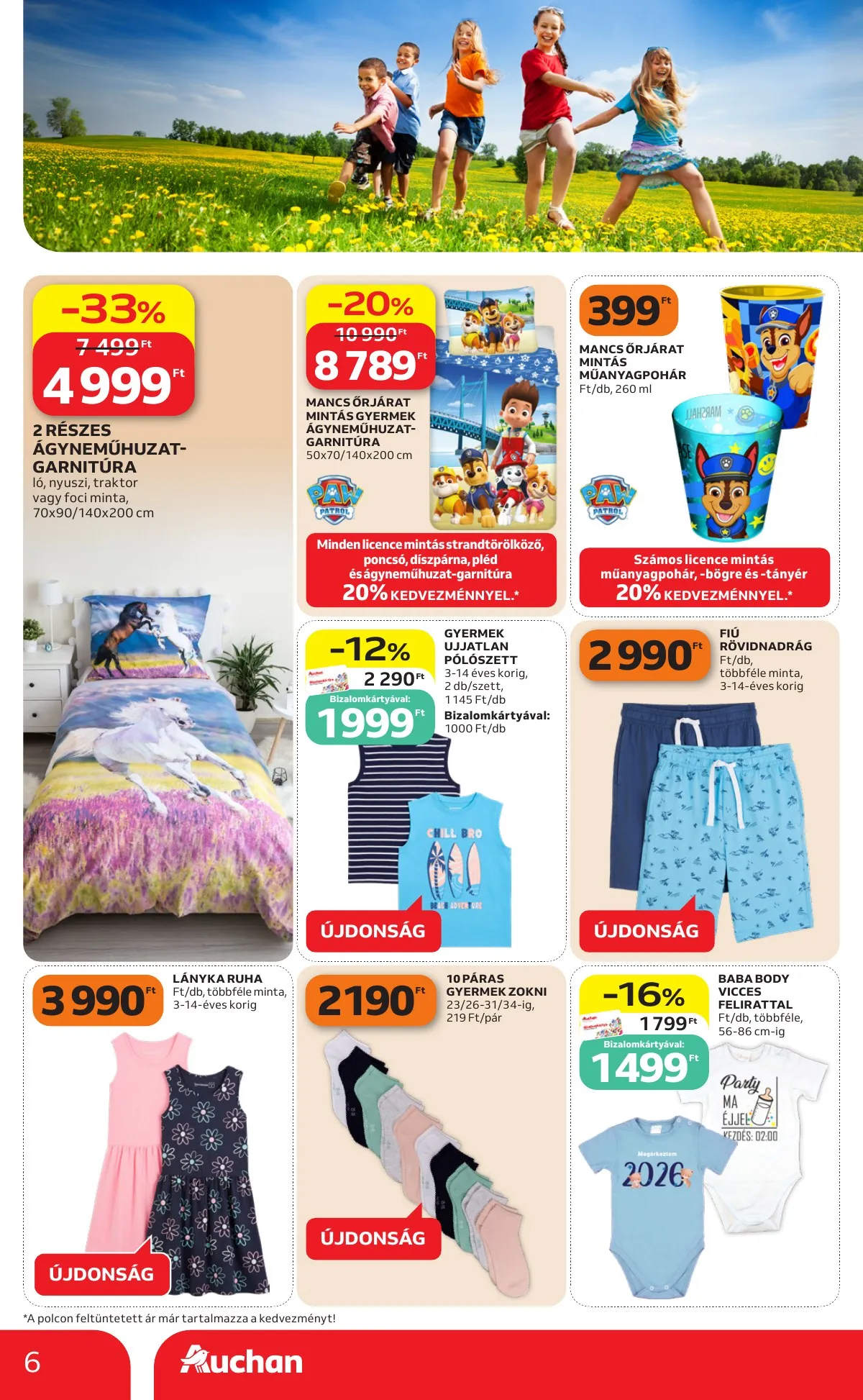 Auchan akciós újság Hipermarket Gyereknap 05.14–05.27 – 6. oldal