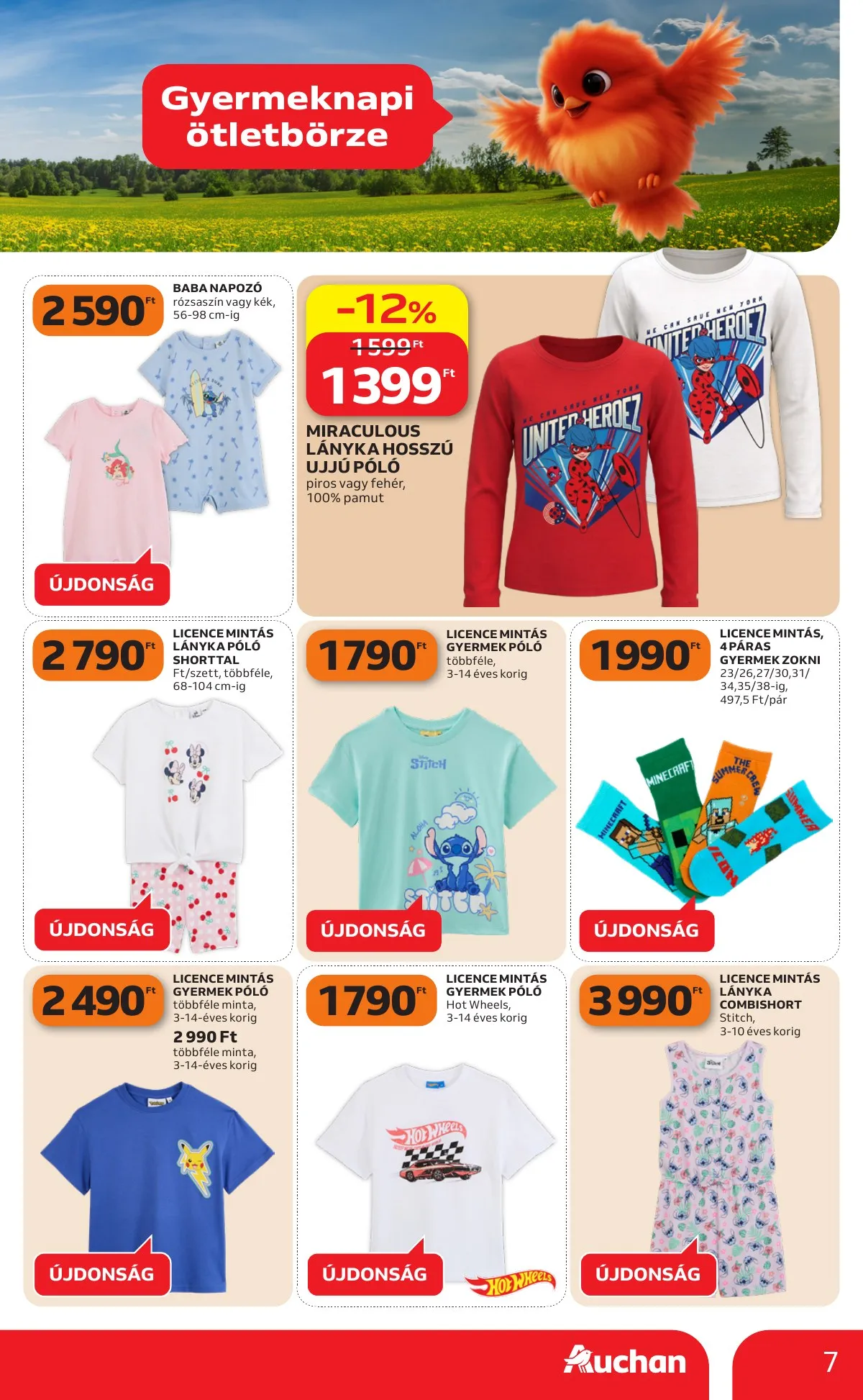 Auchan akciós újság Hipermarket Gyereknap 05.14–05.27 – 7. oldal