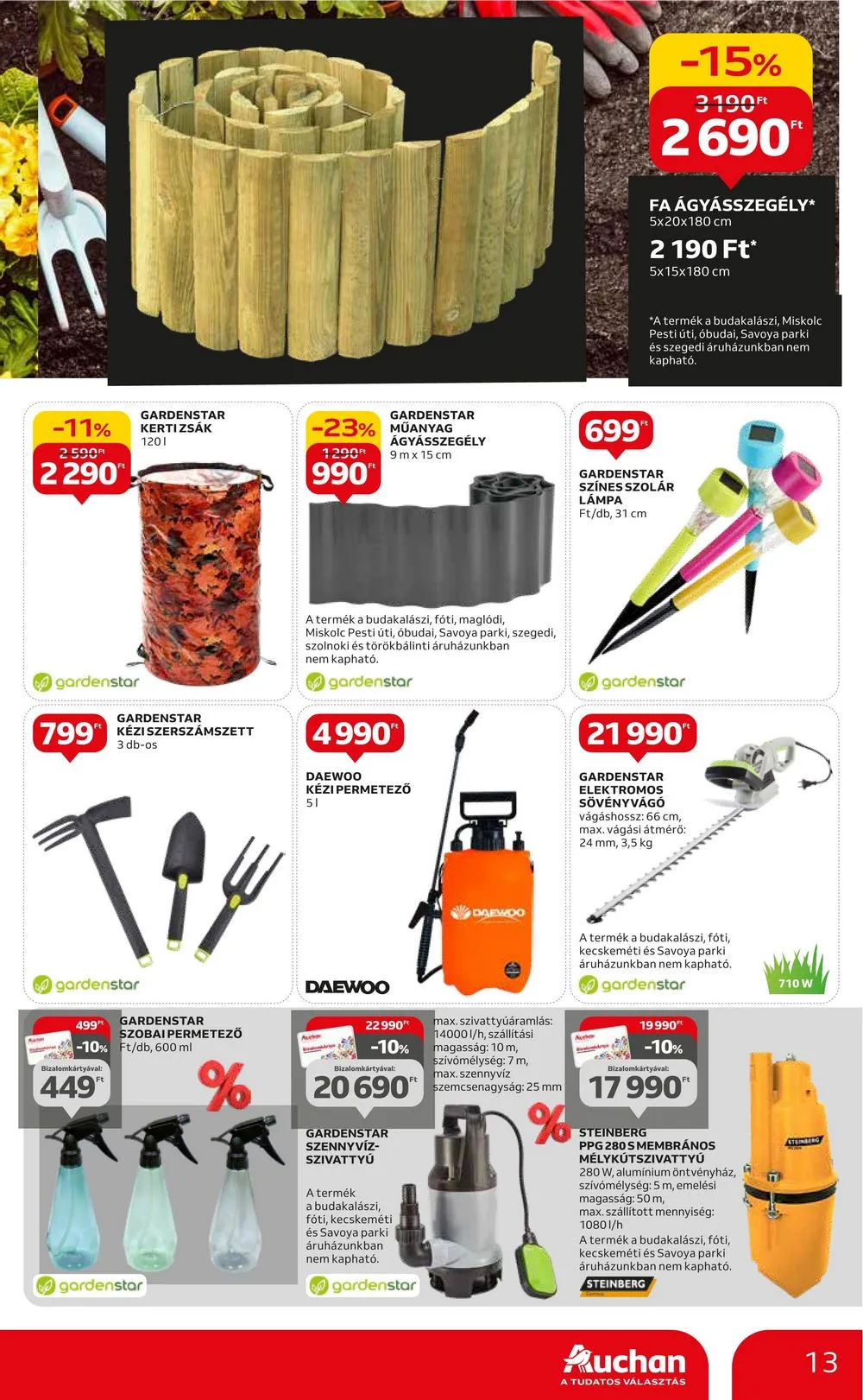 Auchan akciós újság Hipermarket hazai és otthon 02.15–02.28 – 13. oldal