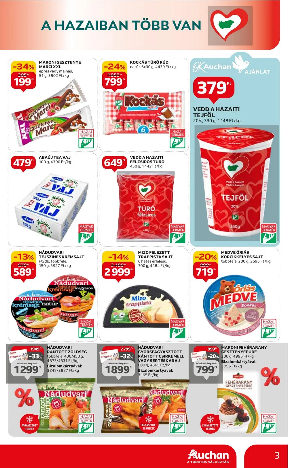 Auchan akciós újság Hipermarket hazai és otthon 02.15–02.28 – 3. oldal