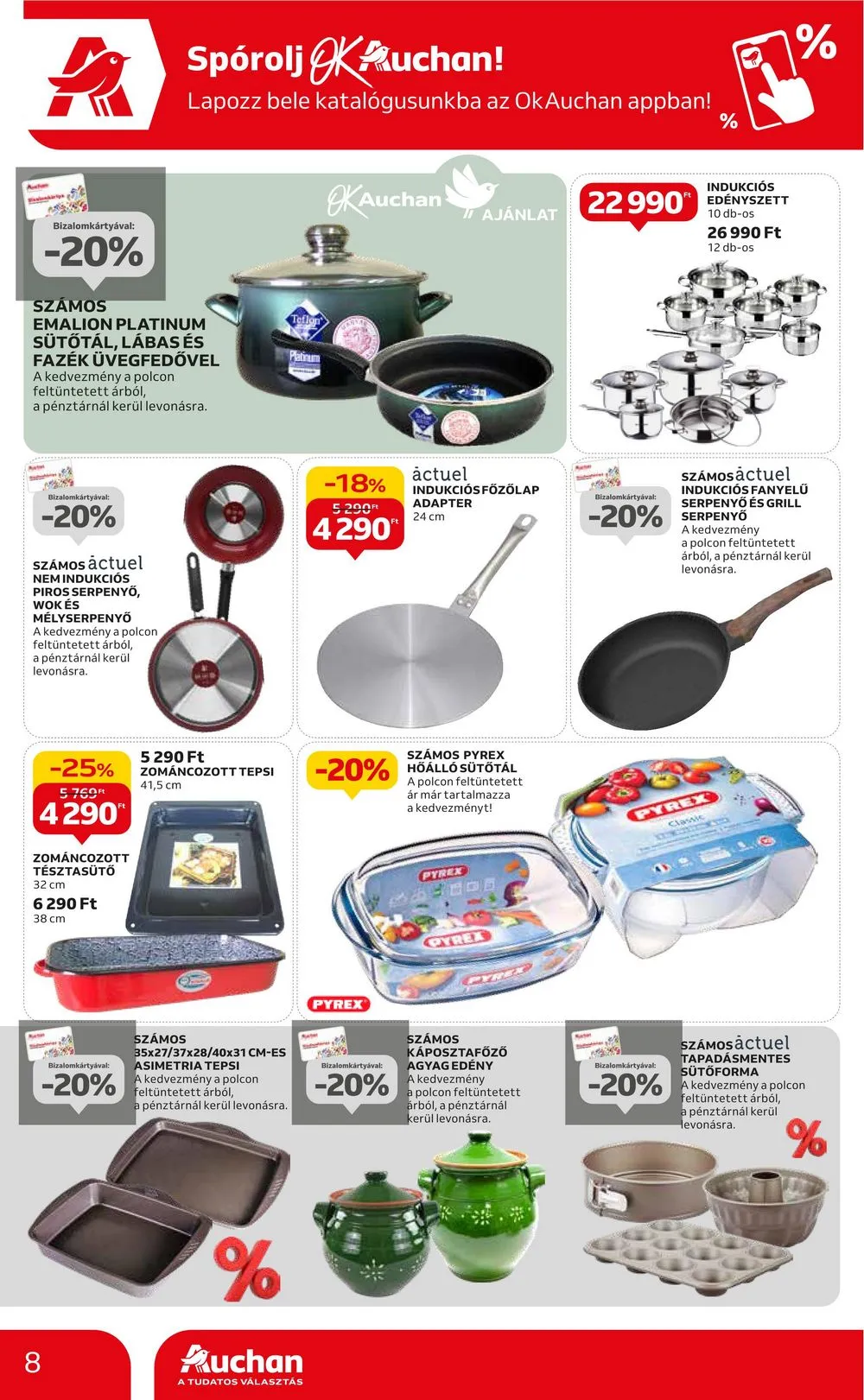 Auchan akciós újság Hipermarket hazai és otthon 02.15–02.28 – 8. oldal