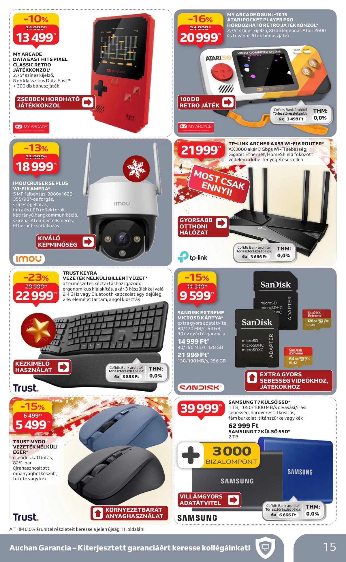 Auchan akciós újság Hipermarket Haztartasi Elektronika 12.11–12.24 – 15. oldal