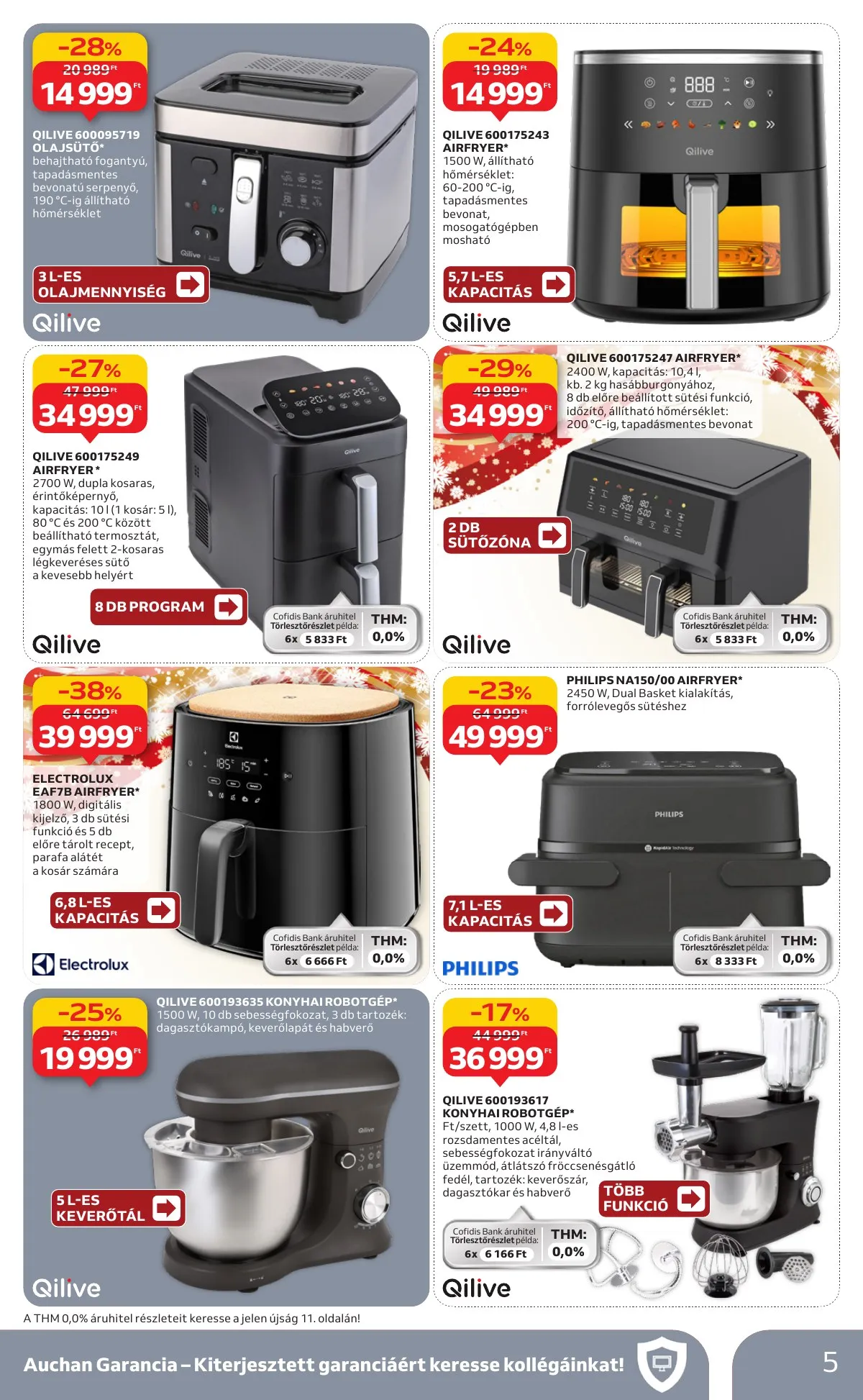 Auchan akciós újság Hipermarket Haztartasi Elektronika 12.11–12.24 – 5. oldal