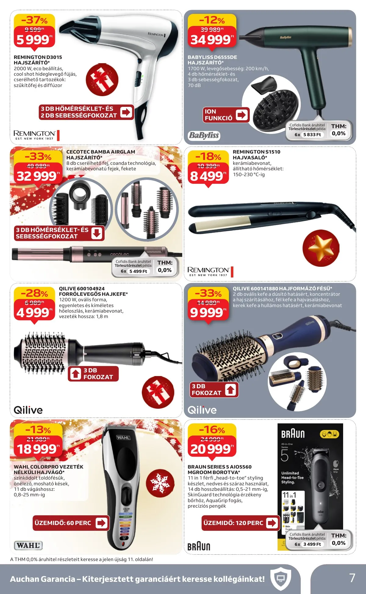 Auchan akciós újság Hipermarket Haztartasi Elektronika 12.11–12.24 – 7. oldal