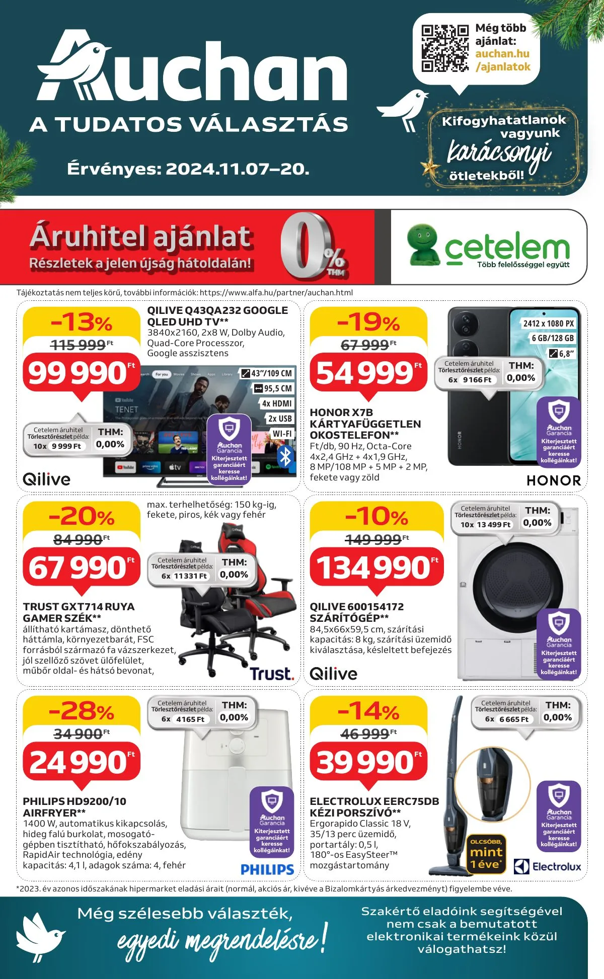 Auchan akciós újság Hipermarket haztartasi gepek 11.07–11.20