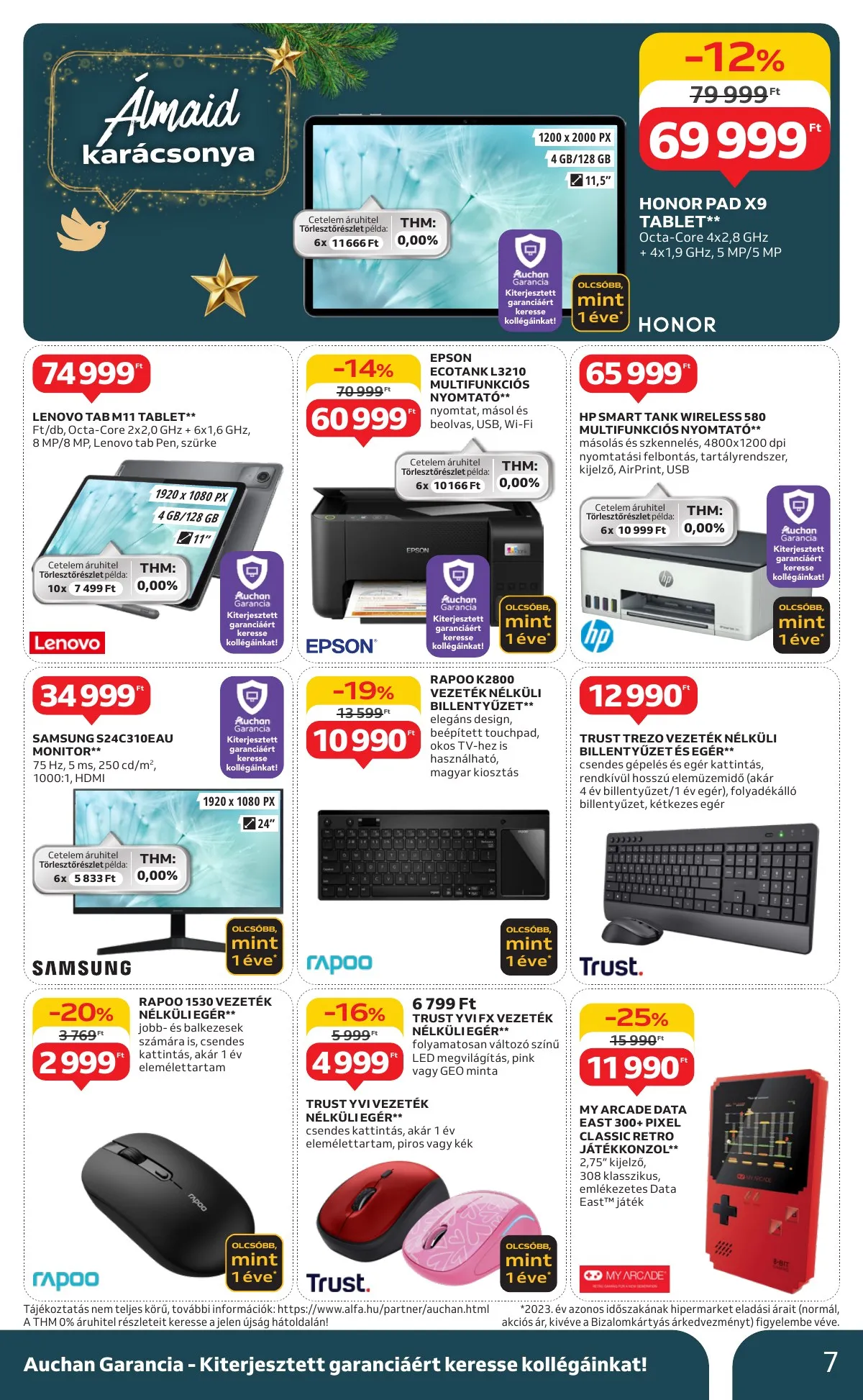 Auchan akciós újság Hipermarket haztartasi gepek 11.07–11.20 – 7. oldal