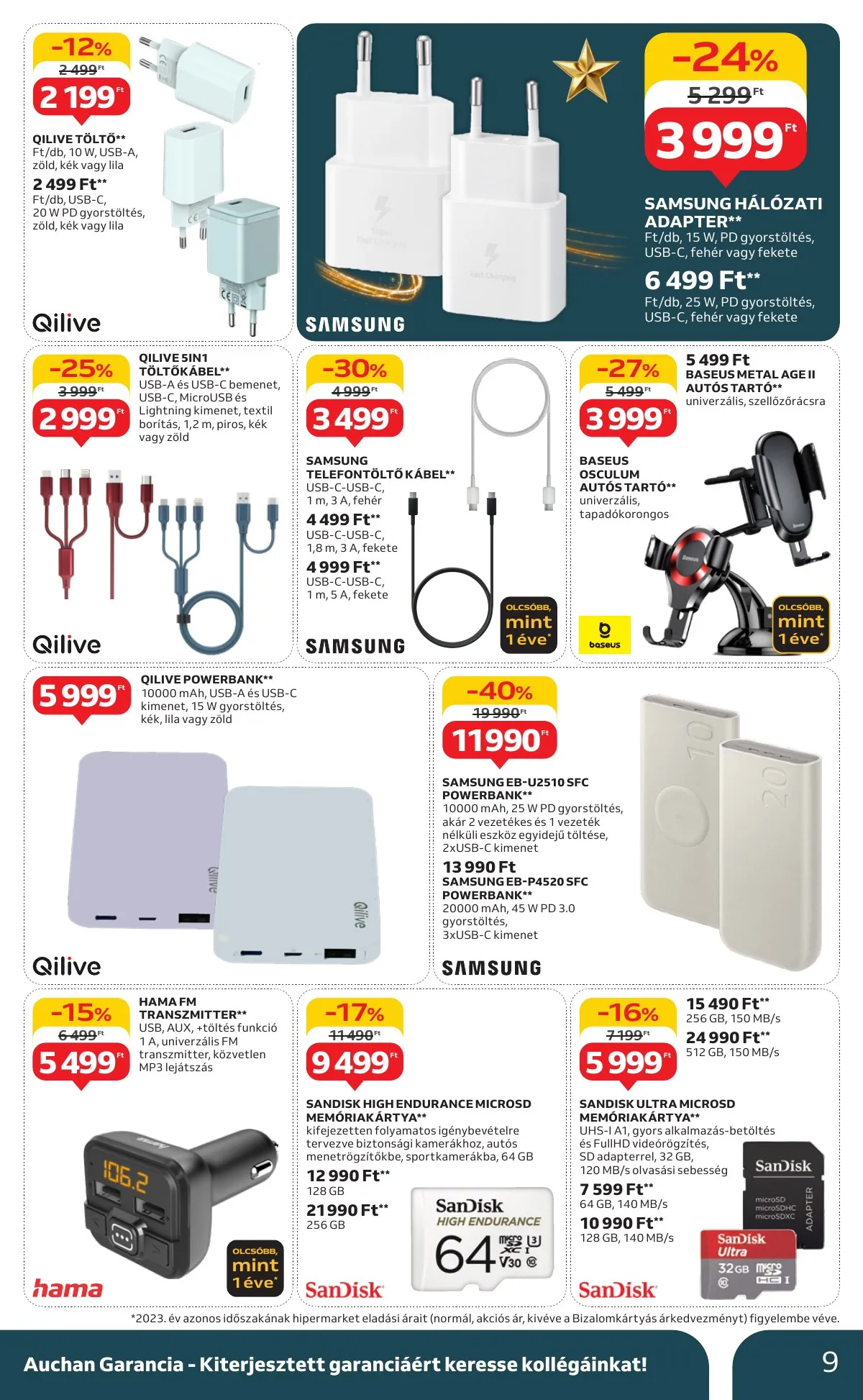 Auchan akciós újság Hipermarket haztartasi gepek 11.07–11.20 – 9. oldal