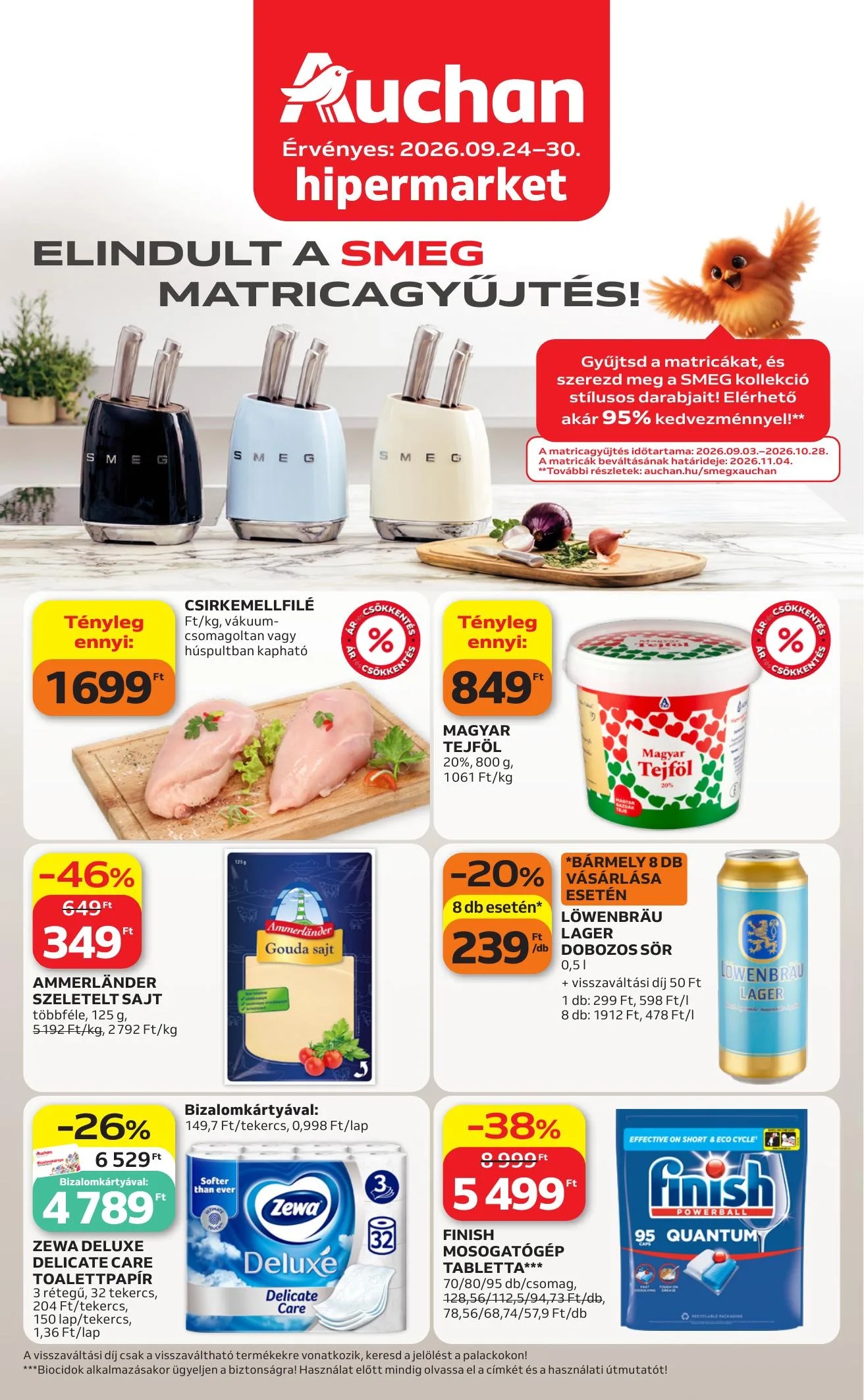 Auchan akciós újság Hipermarket heti ajánlataink 09.24–09.30