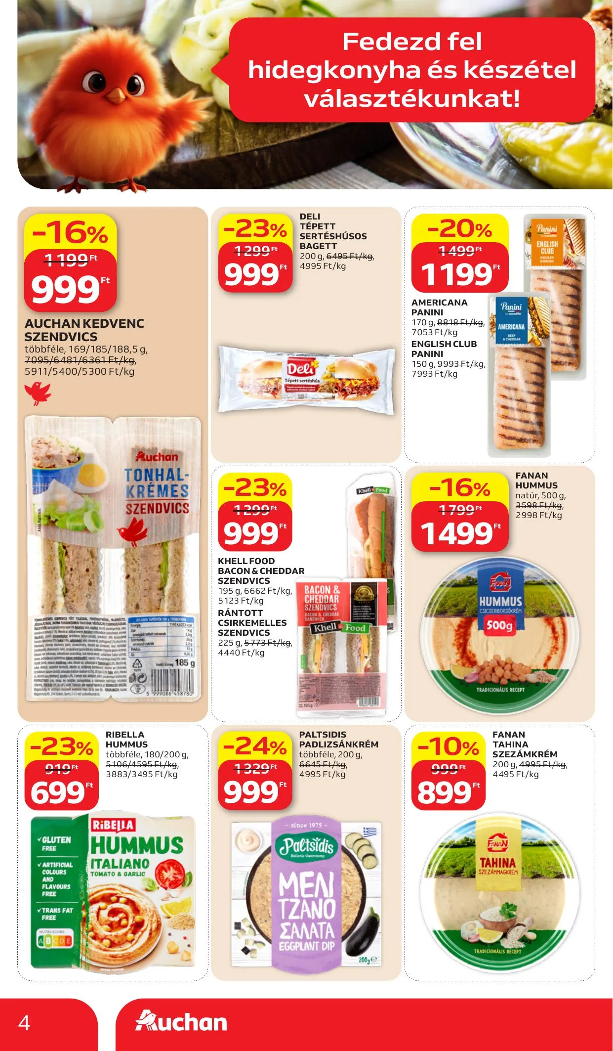 Auchan akciós újság Hipermarket Hidegkonyha 07.02–07.08 – 4. oldal
