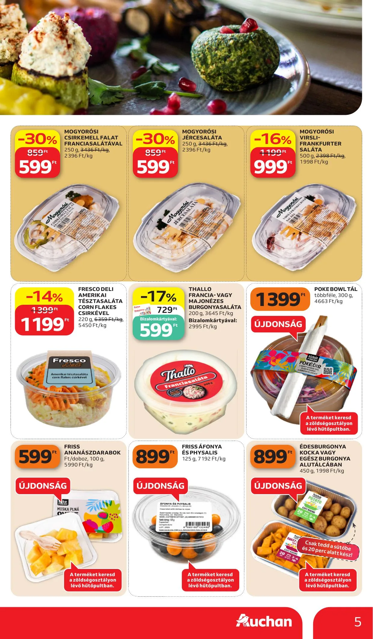 Auchan akciós újság Hipermarket Hidegkonyha 07.02–07.08 – 5. oldal