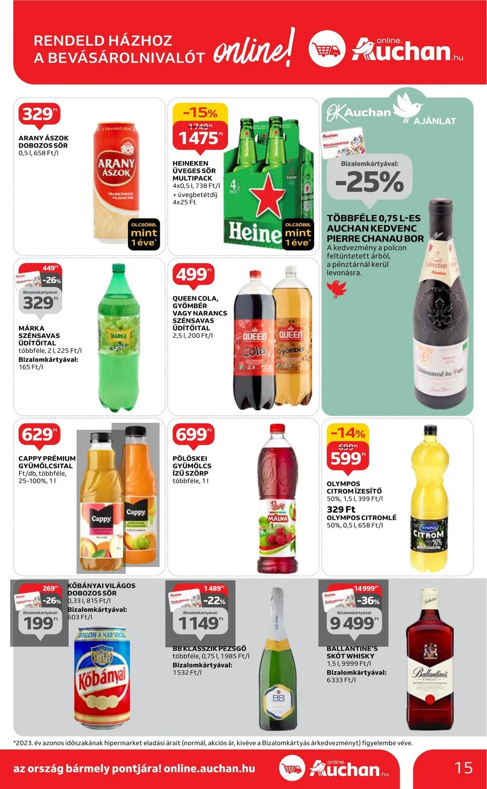 Auchan akciós újság Hipermarket húsvét 03.21–03.30 – 15. oldal