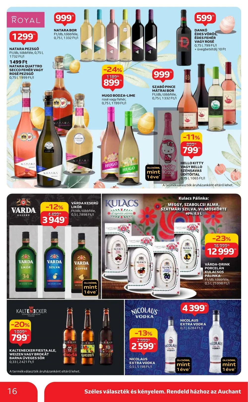 Auchan akciós újság Hipermarket húsvét 03.21–03.30 – 16. oldal