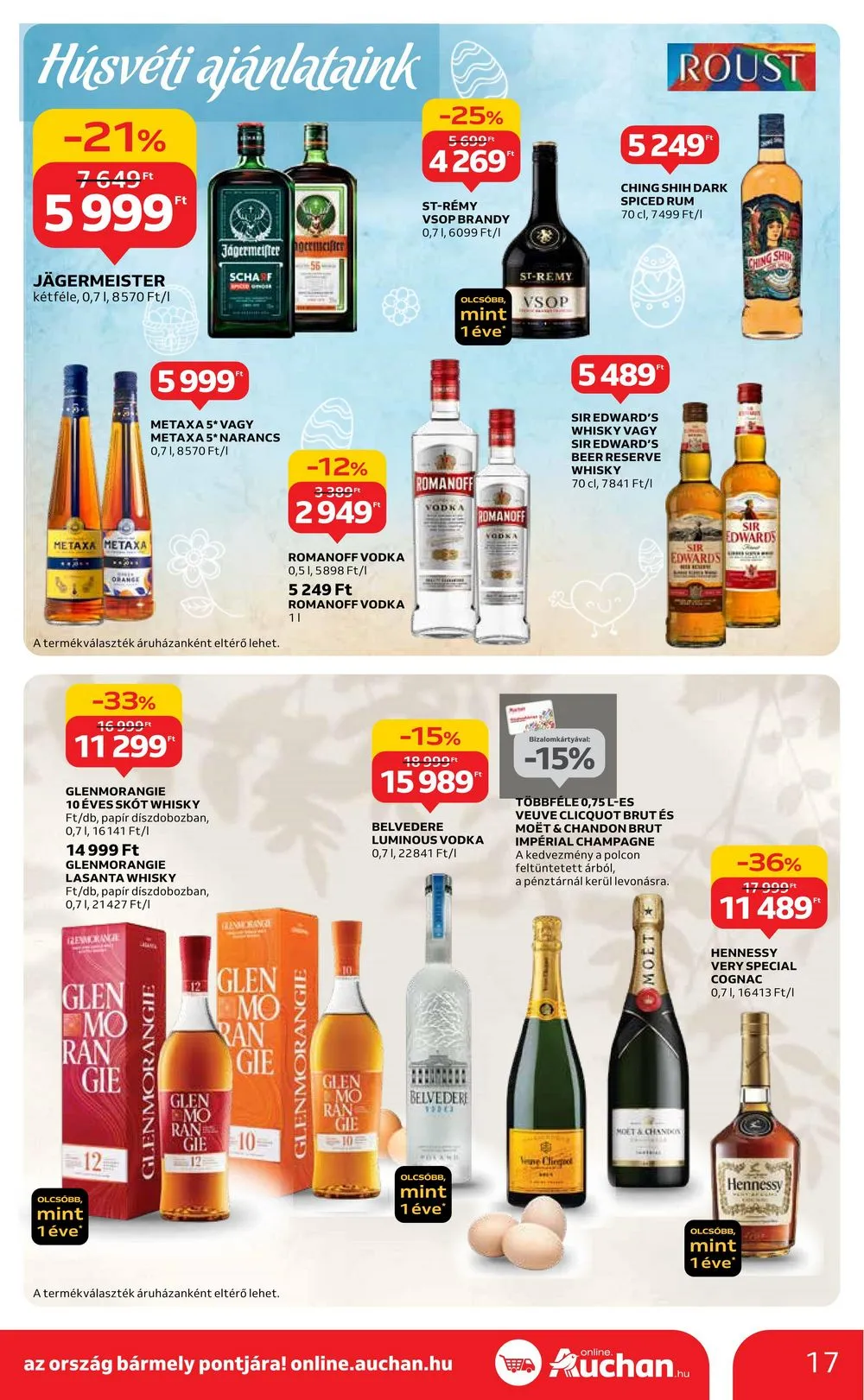 Auchan akciós újság Hipermarket húsvét 03.21–03.30 – 17. oldal
