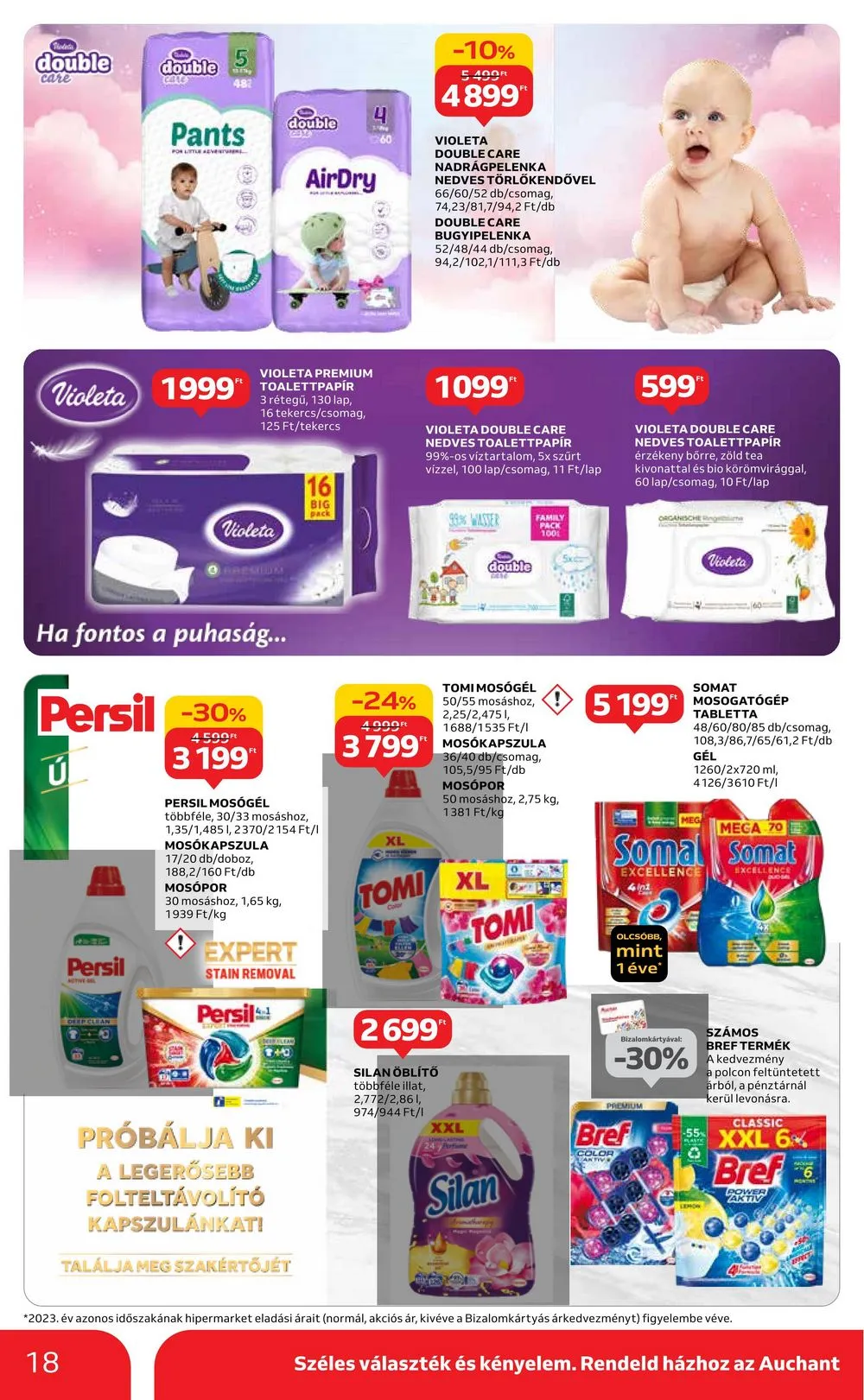 Auchan akciós újság Hipermarket húsvét 03.21–03.30 – 18. oldal