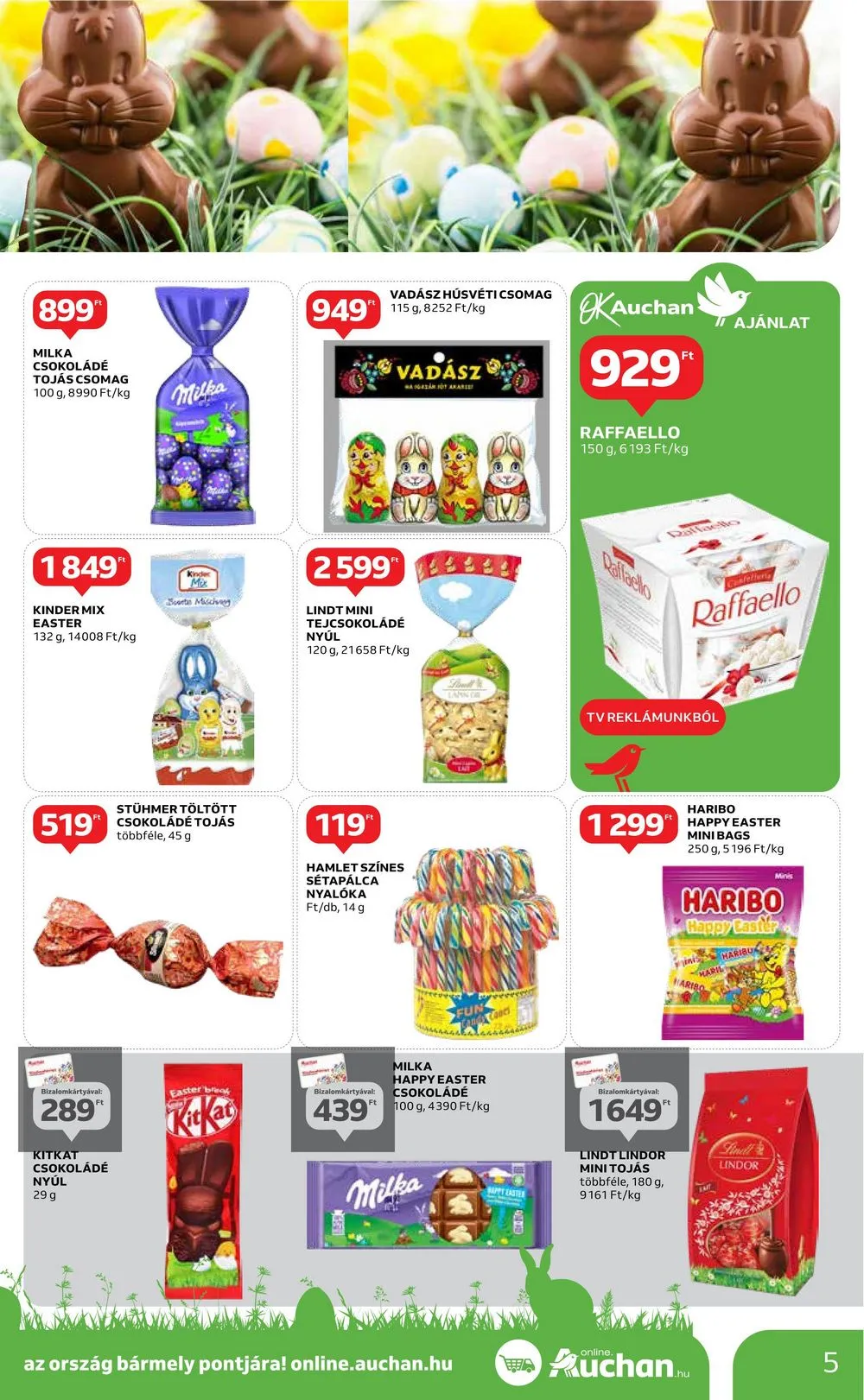 Auchan akciós újság Hipermarket húsvét 03.21–03.30 – 5. oldal