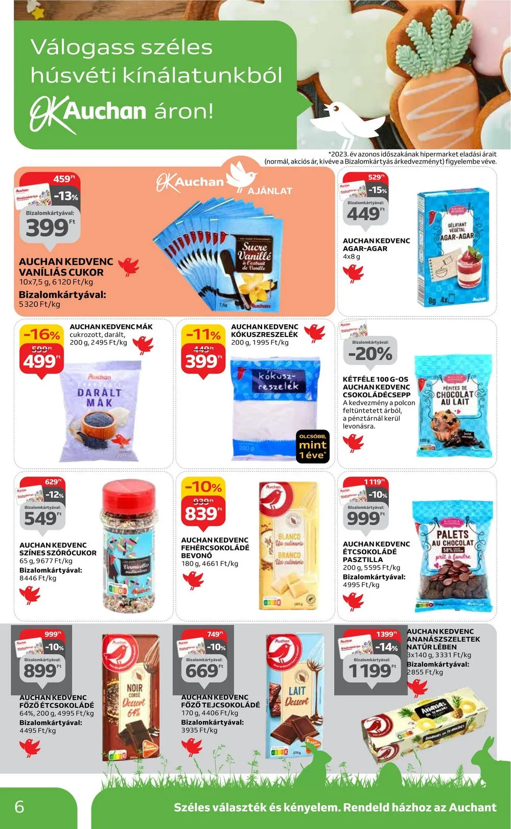 Auchan akciós újság Hipermarket húsvét 03.21–03.30 – 6. oldal