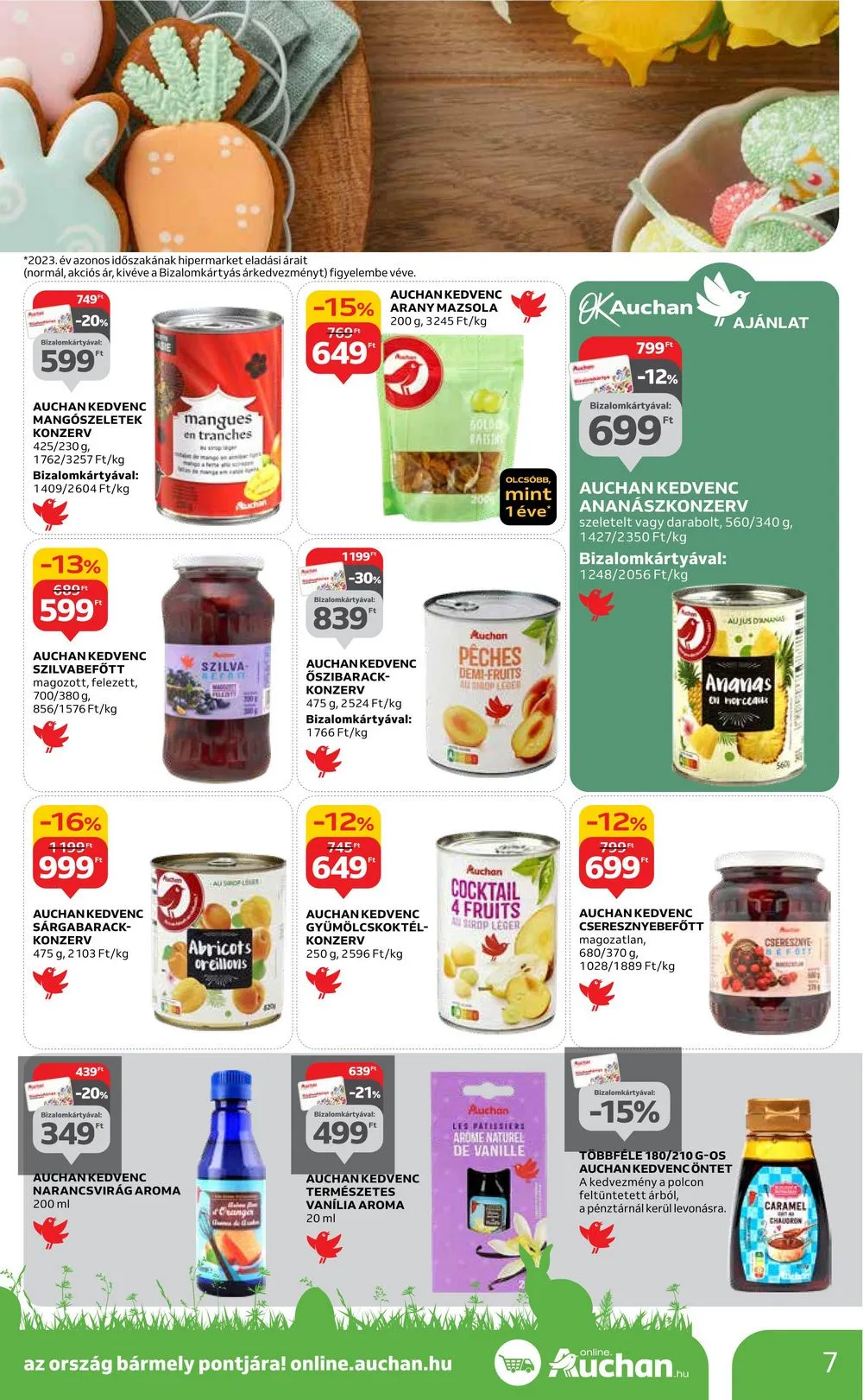 Auchan akciós újság Hipermarket húsvét 03.21–03.30 – 7. oldal