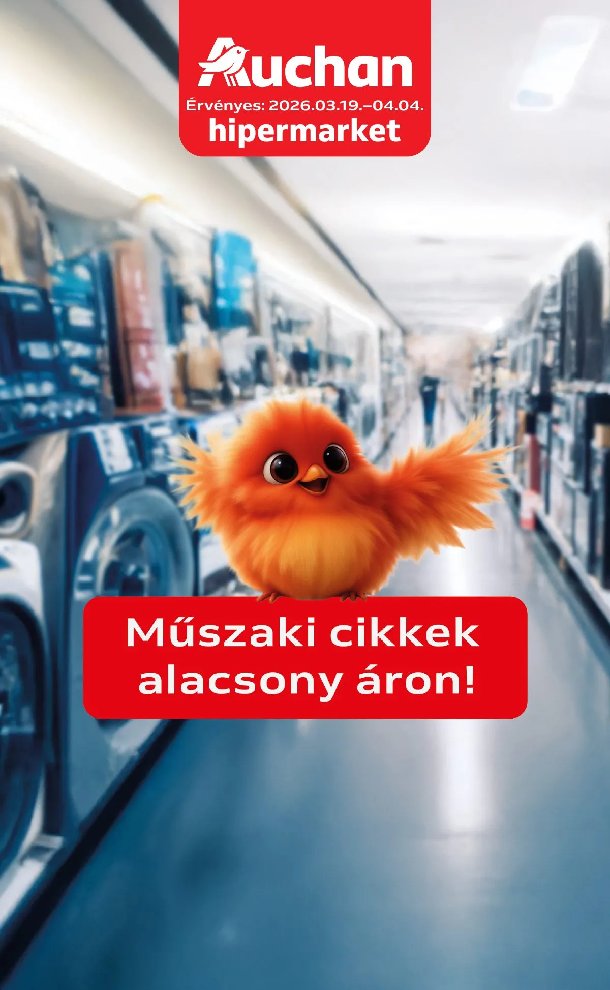 Auchan akciós újság Hipermarket Husveti elektonikai 03.19–04.04