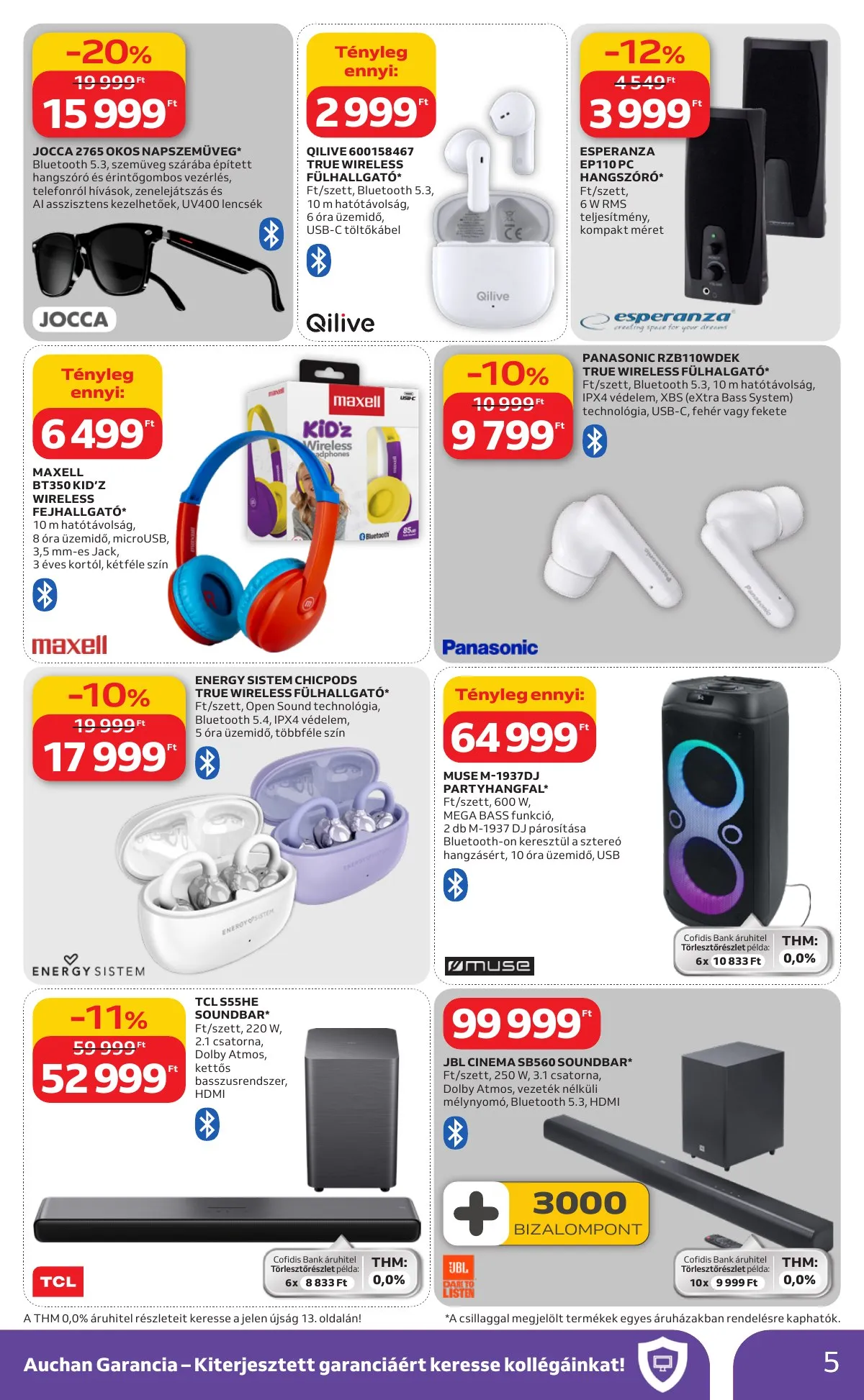 Auchan akciós újság Hipermarket Husveti elektonikai 03.19–04.04 – 5. oldal