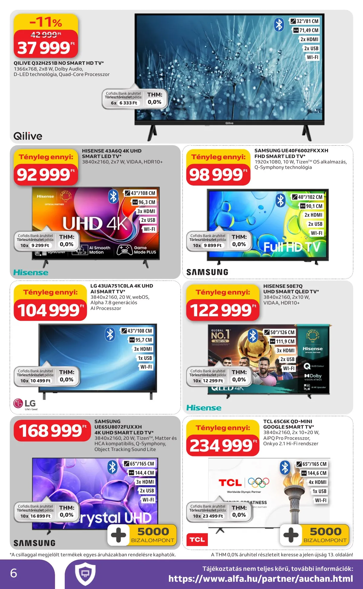 Auchan akciós újság Hipermarket Husveti elektonikai 03.19–04.04 – 6. oldal