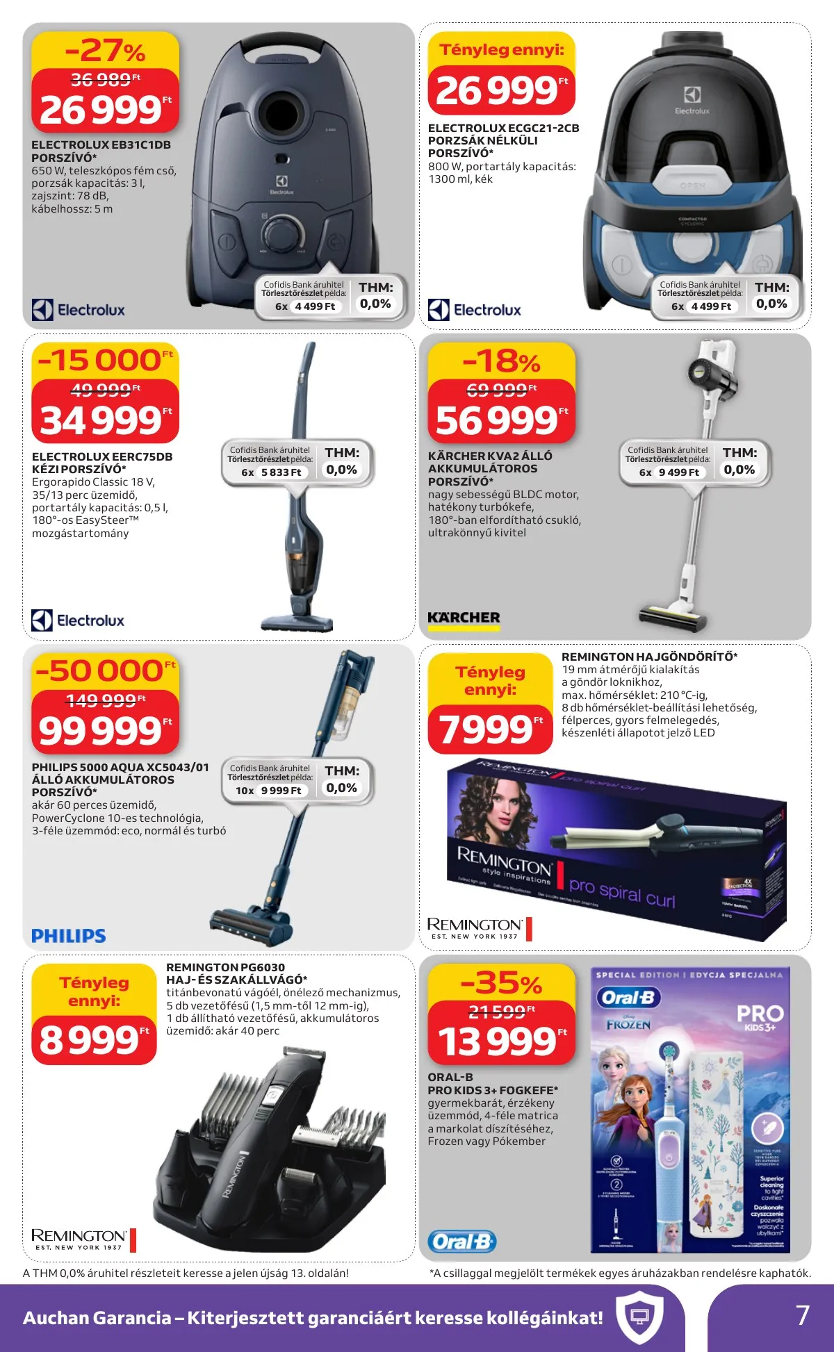 Auchan akciós újság Hipermarket Husveti elektonikai 03.19–04.04 – 7. oldal