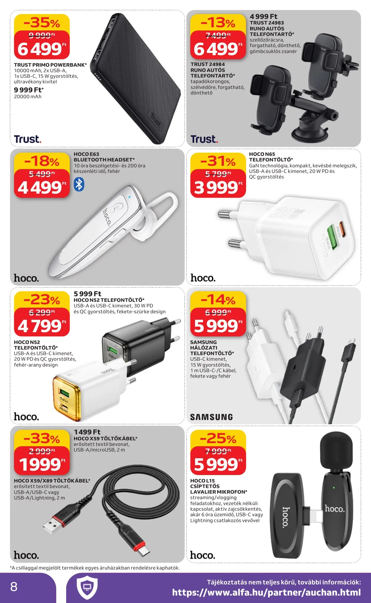Auchan akciós újság Hipermarket Husveti elektonikai 03.19–04.04 – 8. oldal