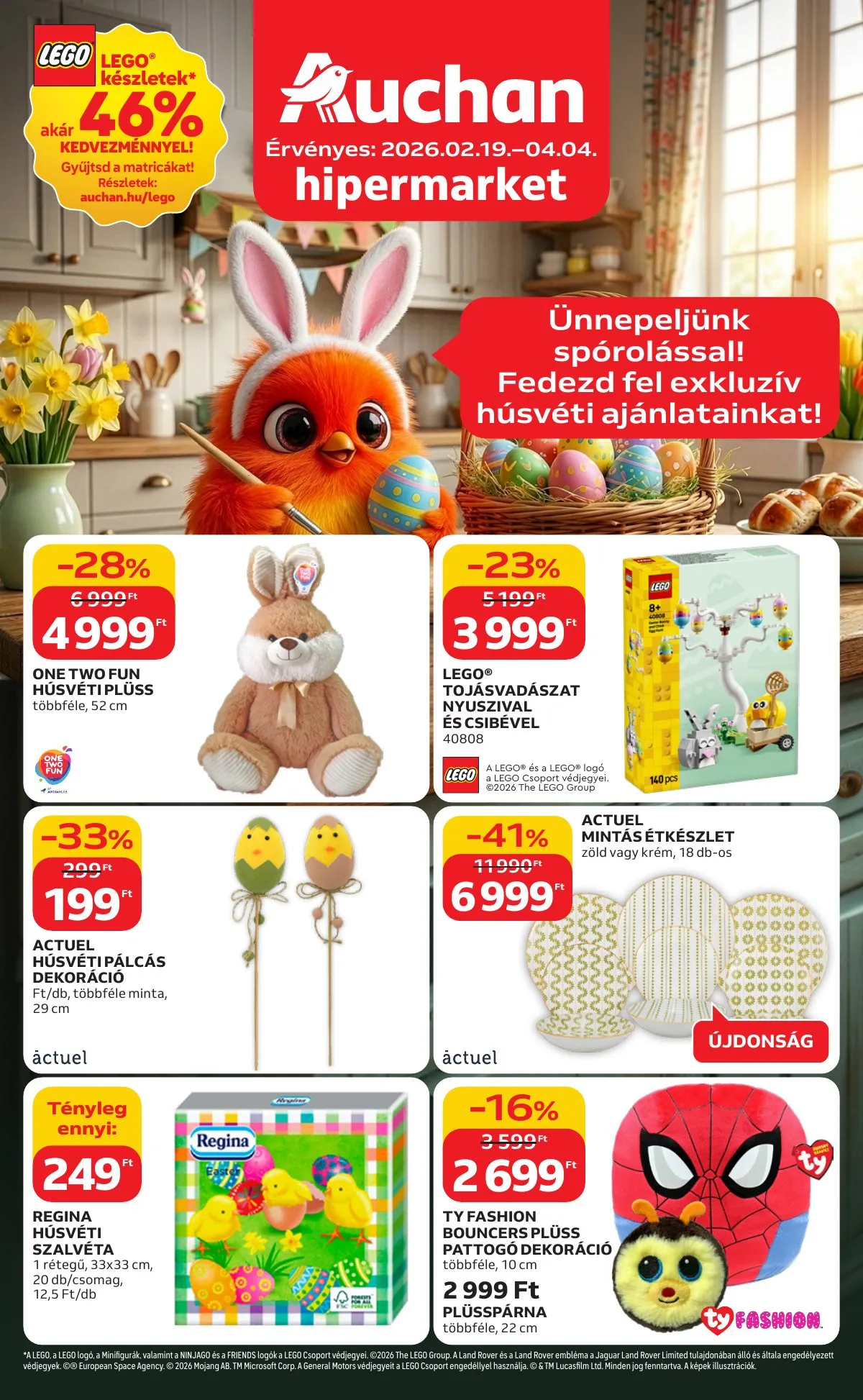 Auchan akciós újság Hipermarket Husveti 02.19–04.04