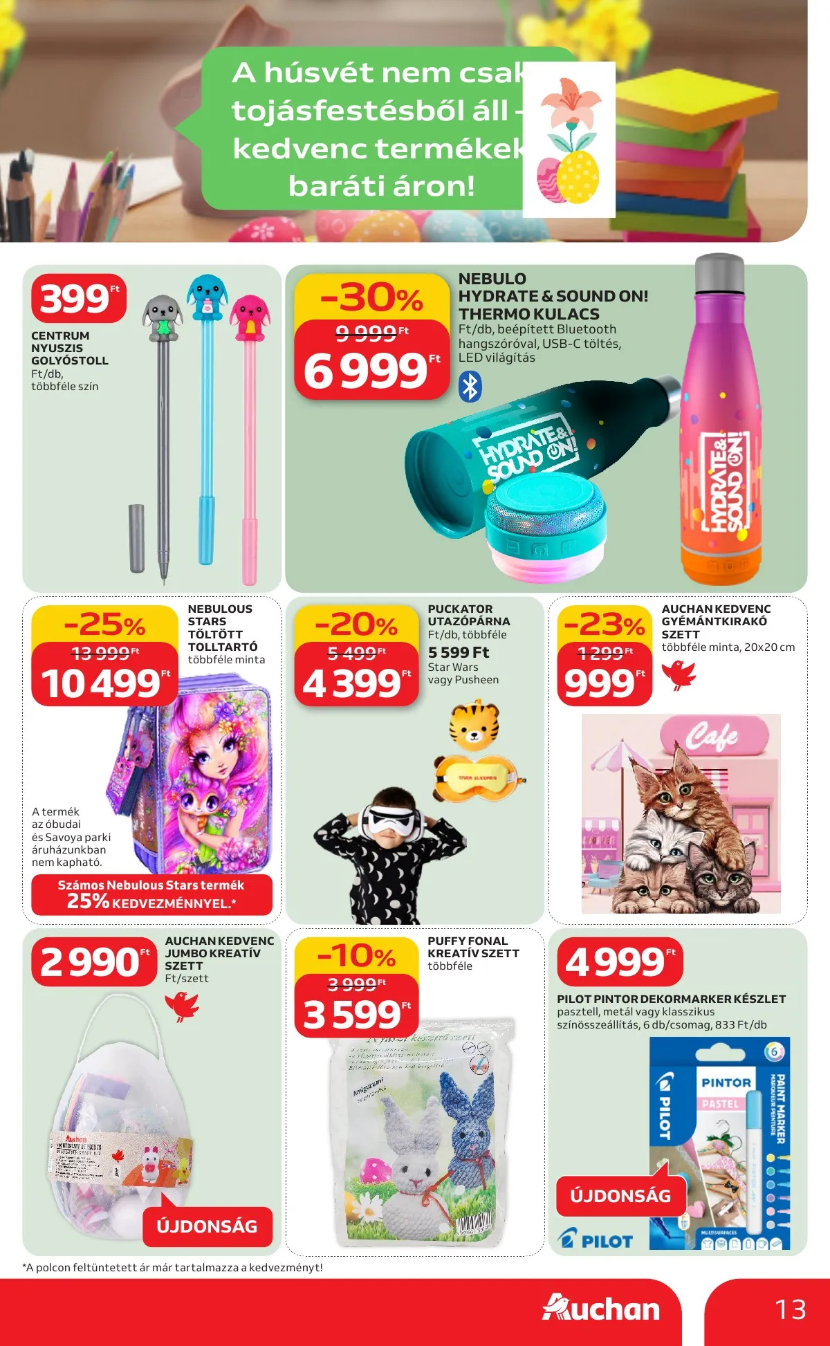 Auchan akciós újság Hipermarket Husveti 02.19–04.04 – 13. oldal