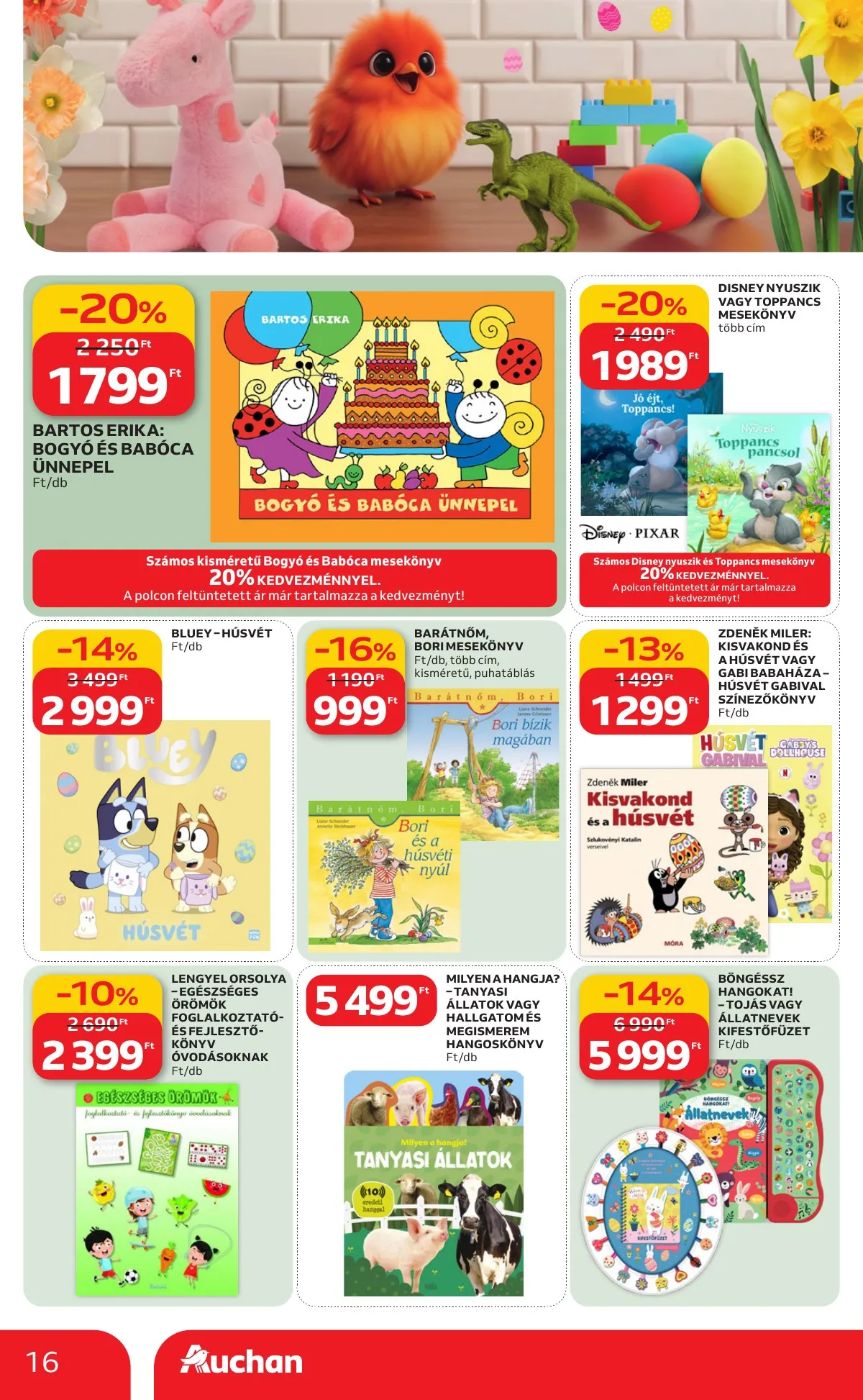 Auchan akciós újság Hipermarket Husveti 02.19–04.04 – 16. oldal