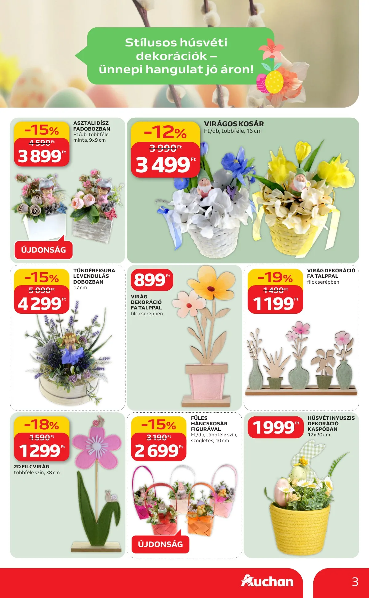 Auchan akciós újság Hipermarket Husveti 02.19–04.04 – 3. oldal