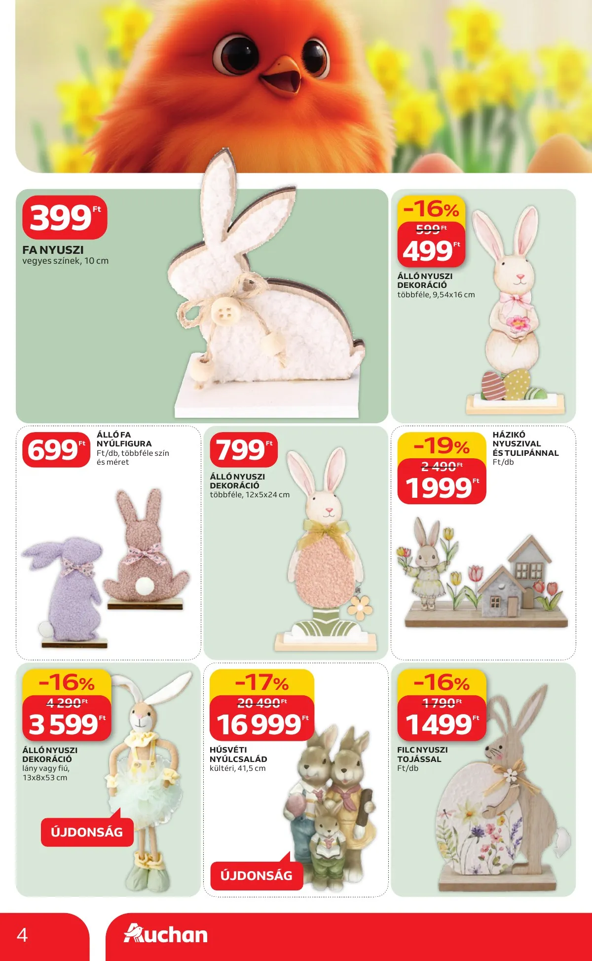 Auchan akciós újság Hipermarket Husveti 02.19–04.04 – 4. oldal
