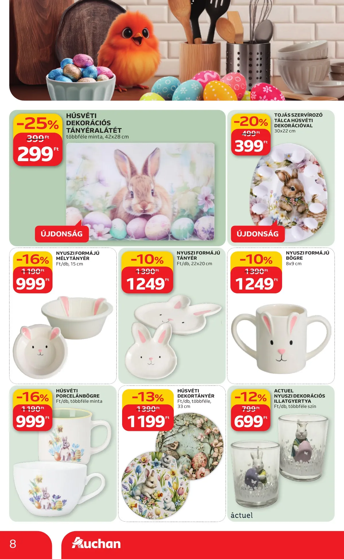 Auchan akciós újság Hipermarket Husveti 02.19–04.04 – 8. oldal
