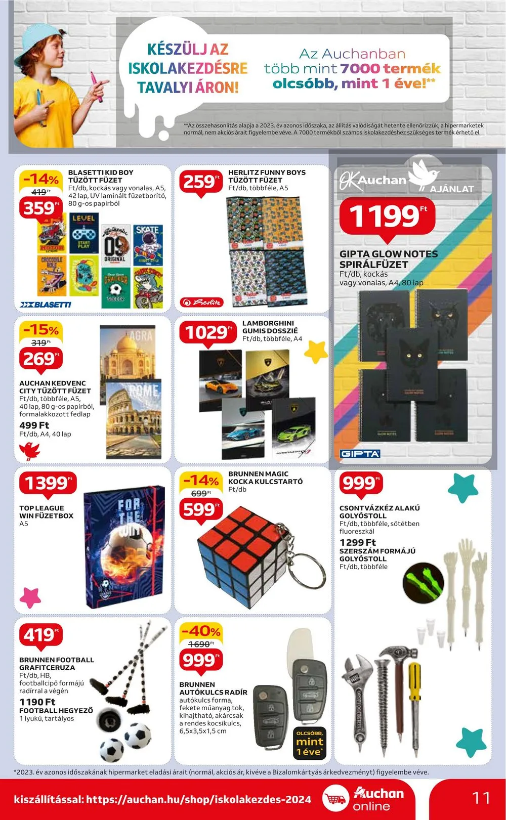 Auchan akciós újság Hipermarket Iskola kezdes 08.01–08.14 – 11. oldal