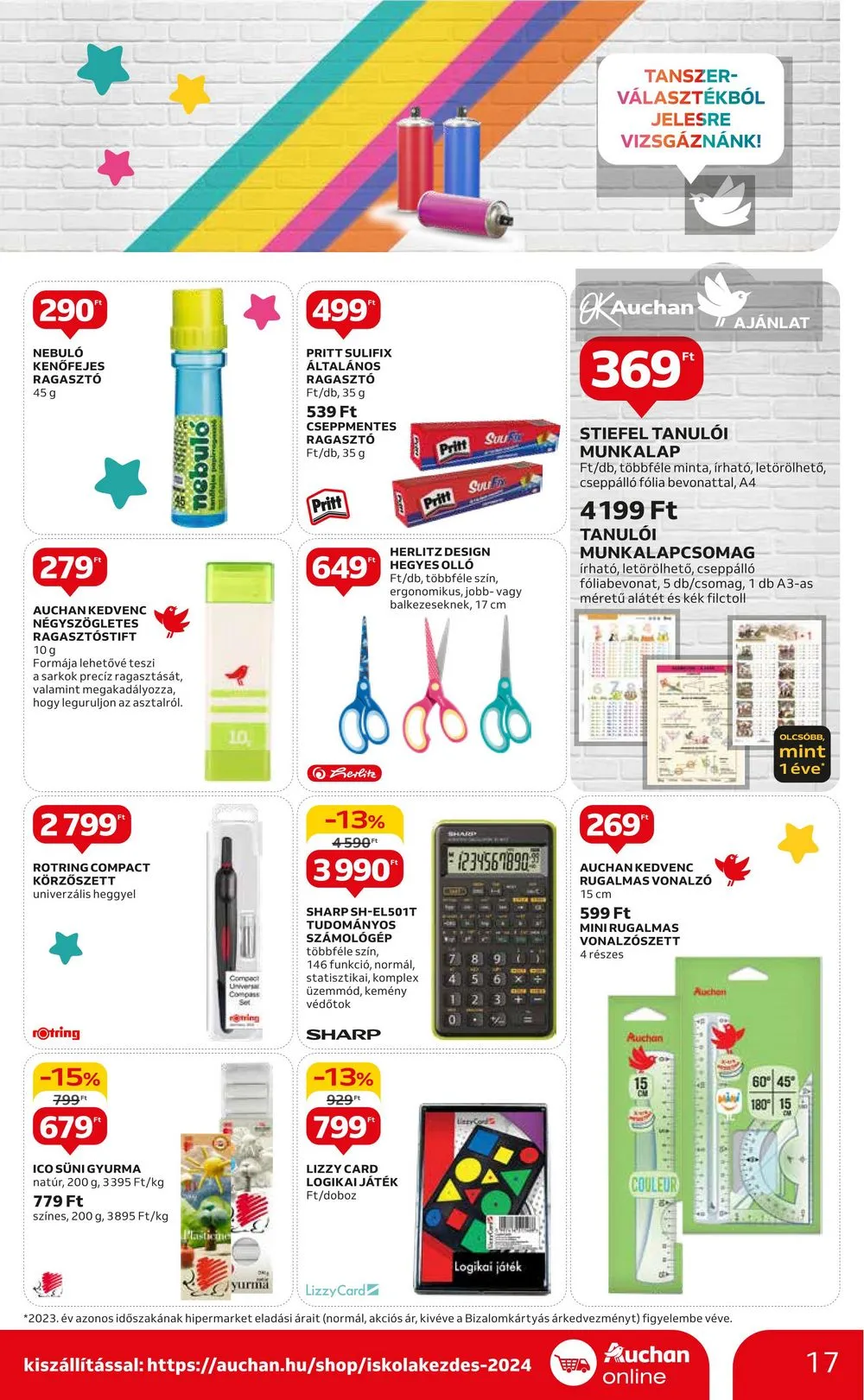Auchan akciós újság Hipermarket Iskola kezdes 08.01–08.14 – 17. oldal
