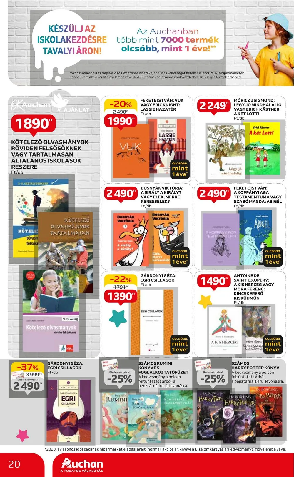 Auchan akciós újság Hipermarket Iskola kezdes 08.01–08.14 – 20. oldal