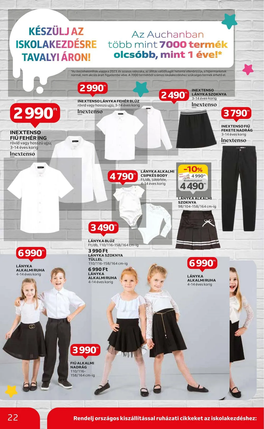 Auchan akciós újság Hipermarket Iskola kezdes 08.01–08.14 – 22. oldal